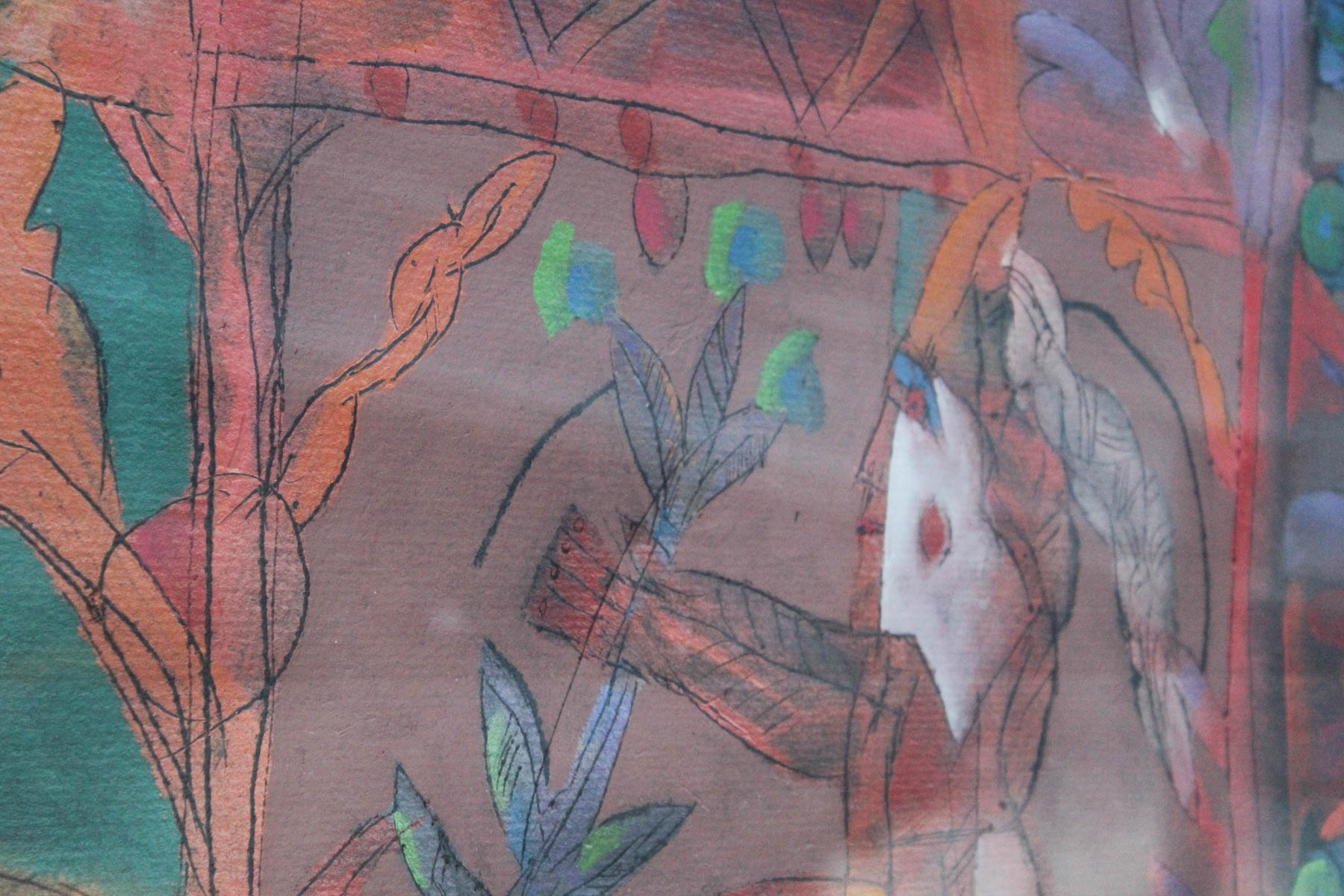 Norman Laliberte Very Large Original Acrylic Painting