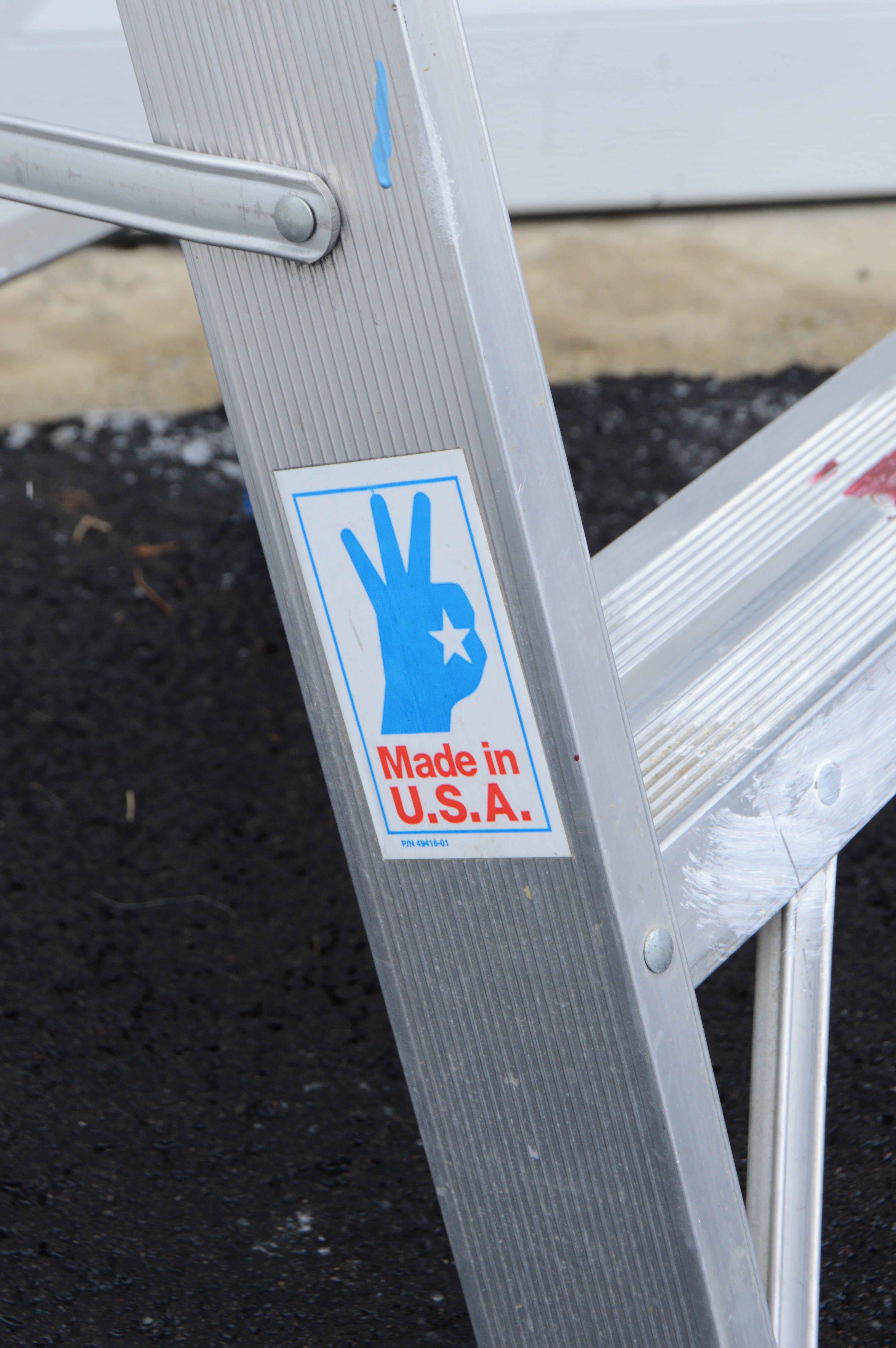 Keller Extension Ladder, Dolly, and Werner Step Ladder