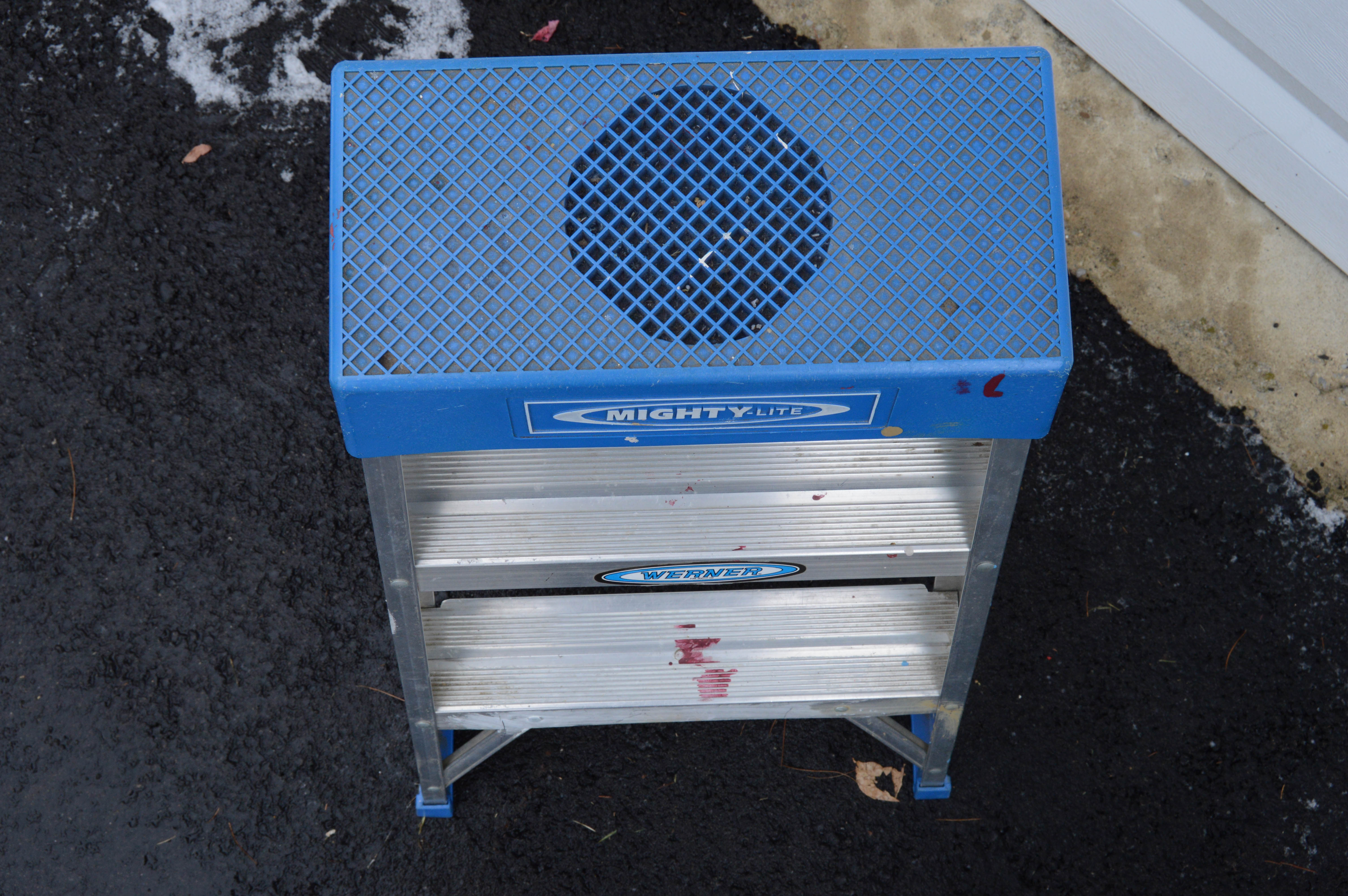 Keller Extension Ladder, Dolly, and Werner Step Ladder