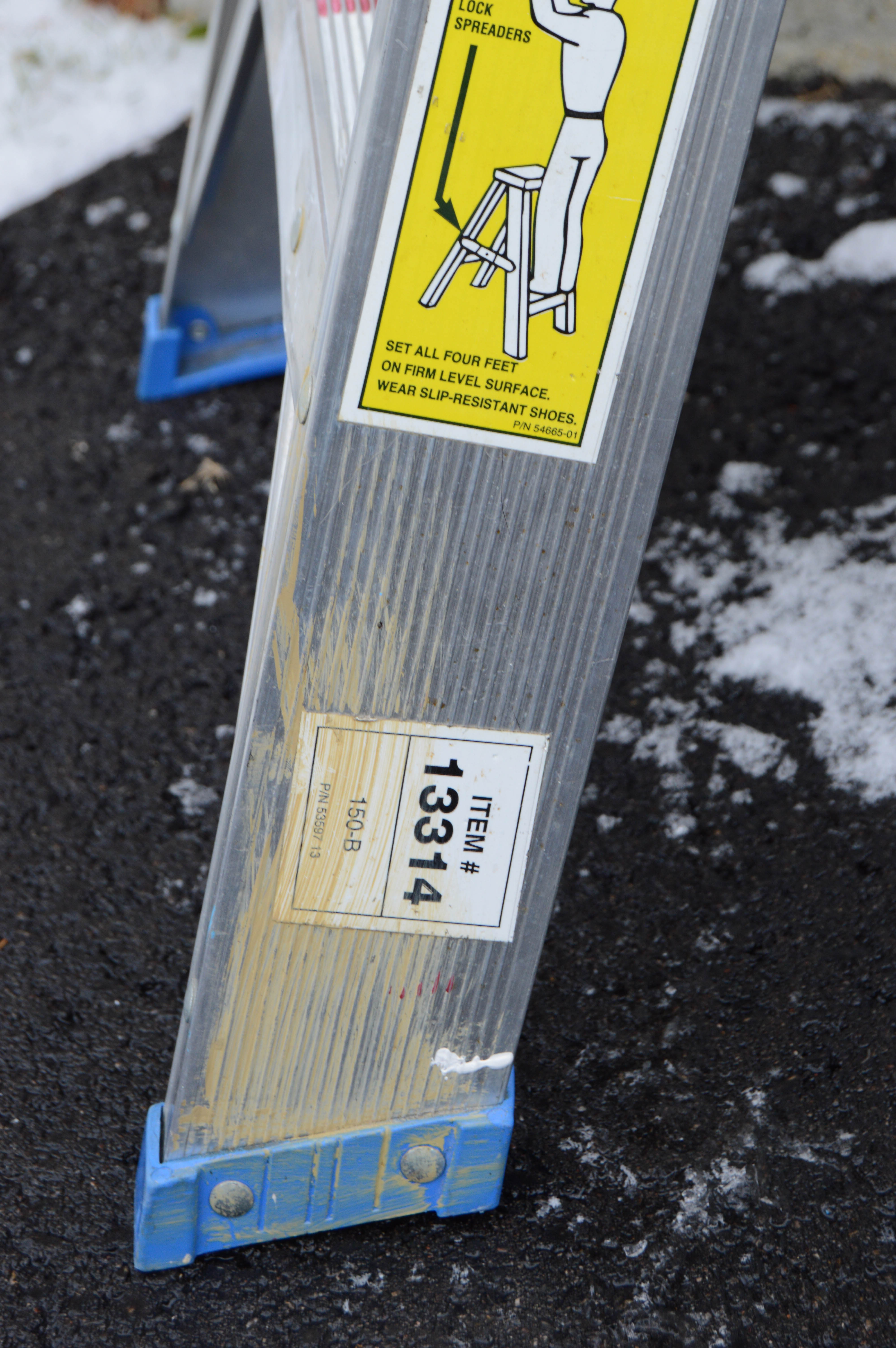 Keller Extension Ladder, Dolly, and Werner Step Ladder