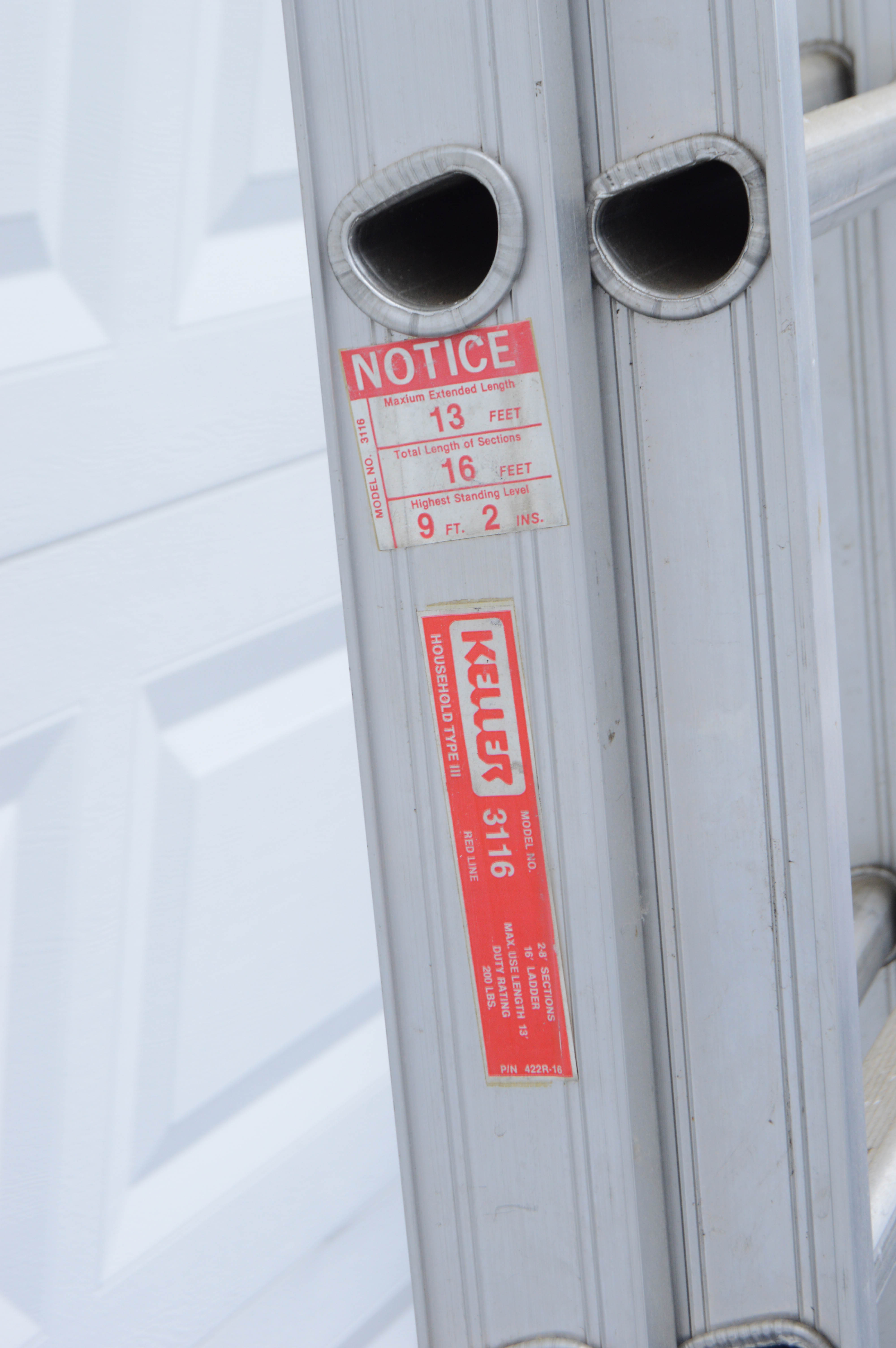 Keller Extension Ladder, Dolly, and Werner Step Ladder