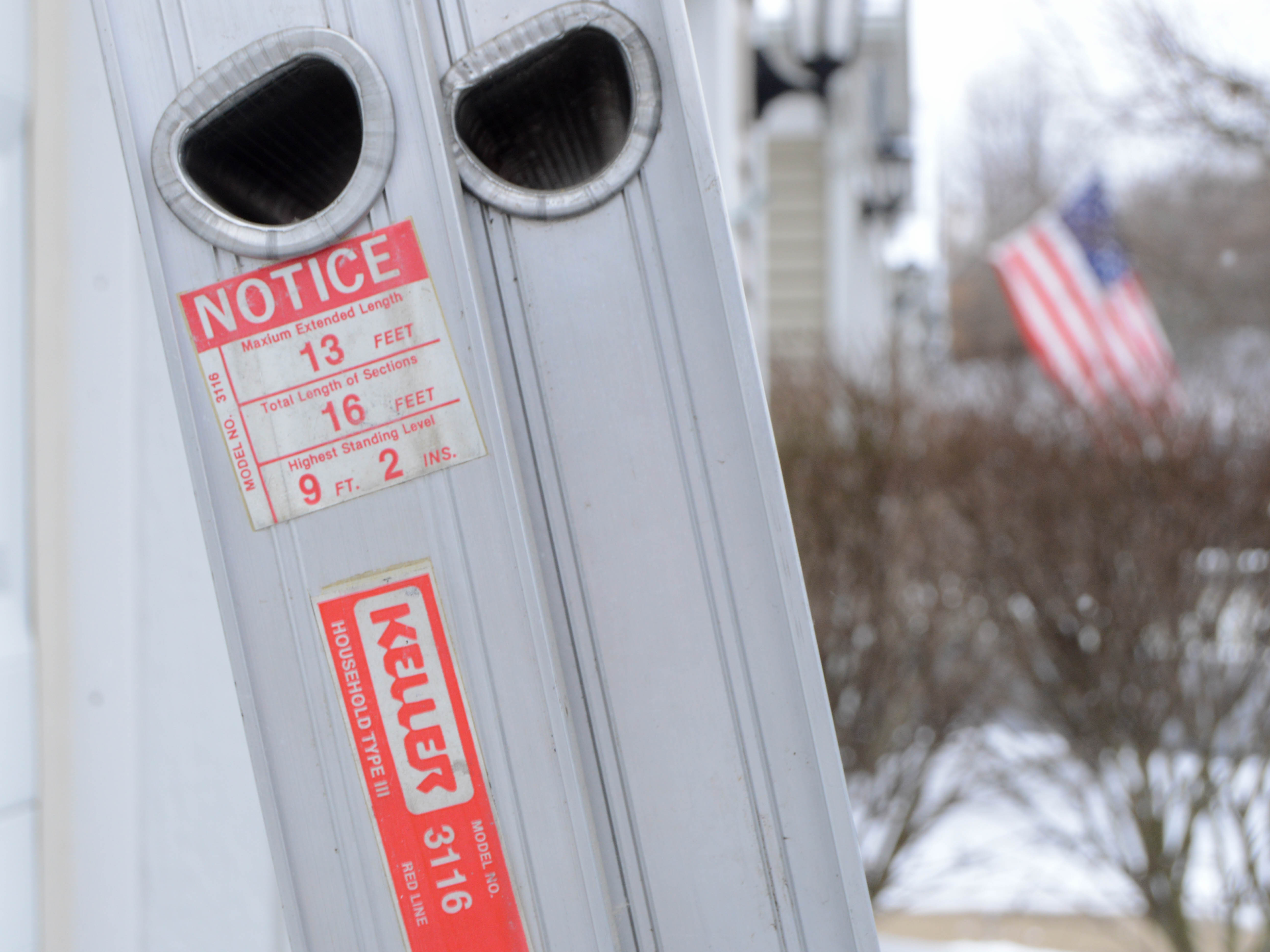 Keller Extension Ladder, Dolly, and Werner Step Ladder