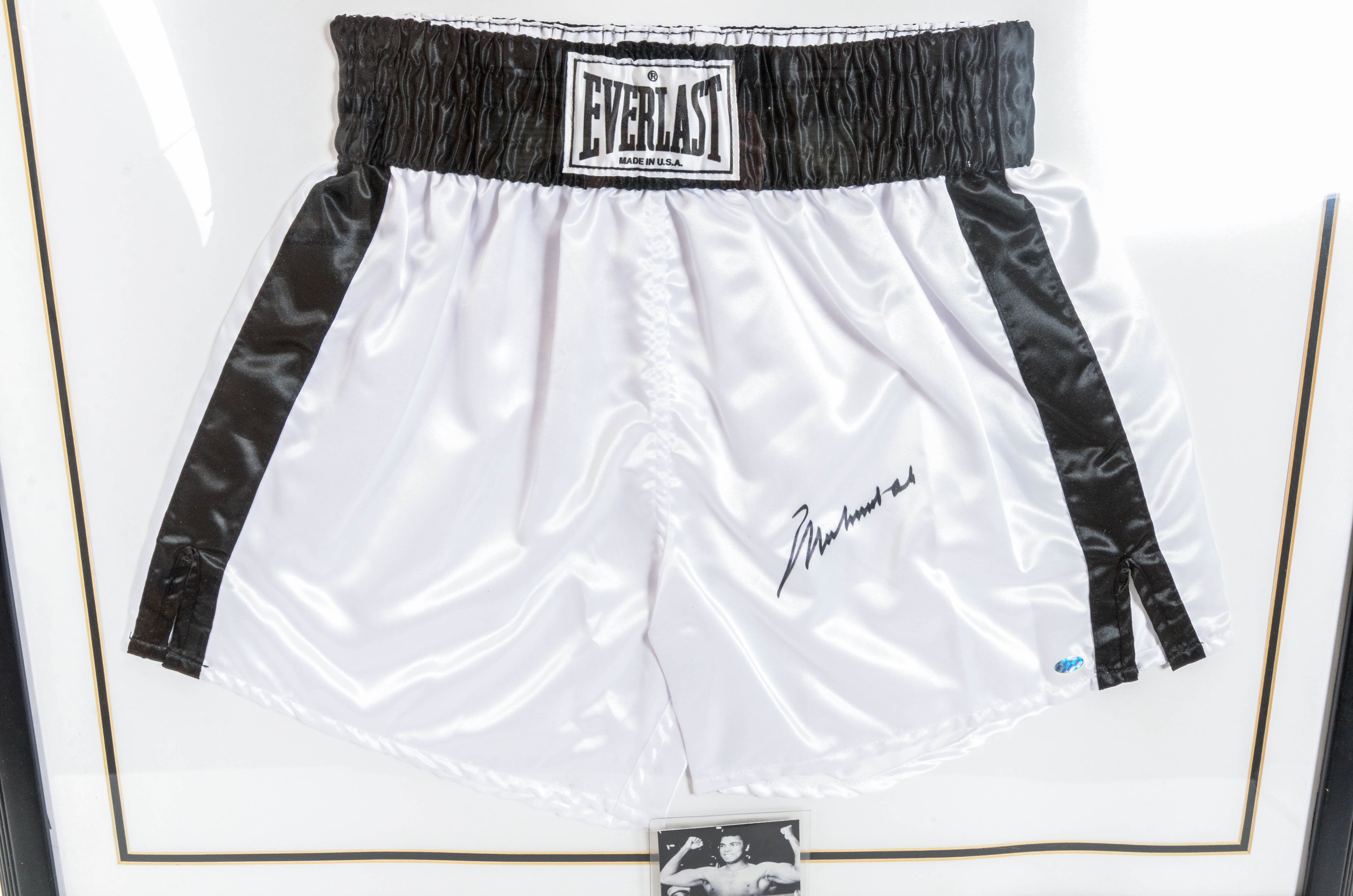 Autographed Muhammad Ali Everlast Boxing Shorts