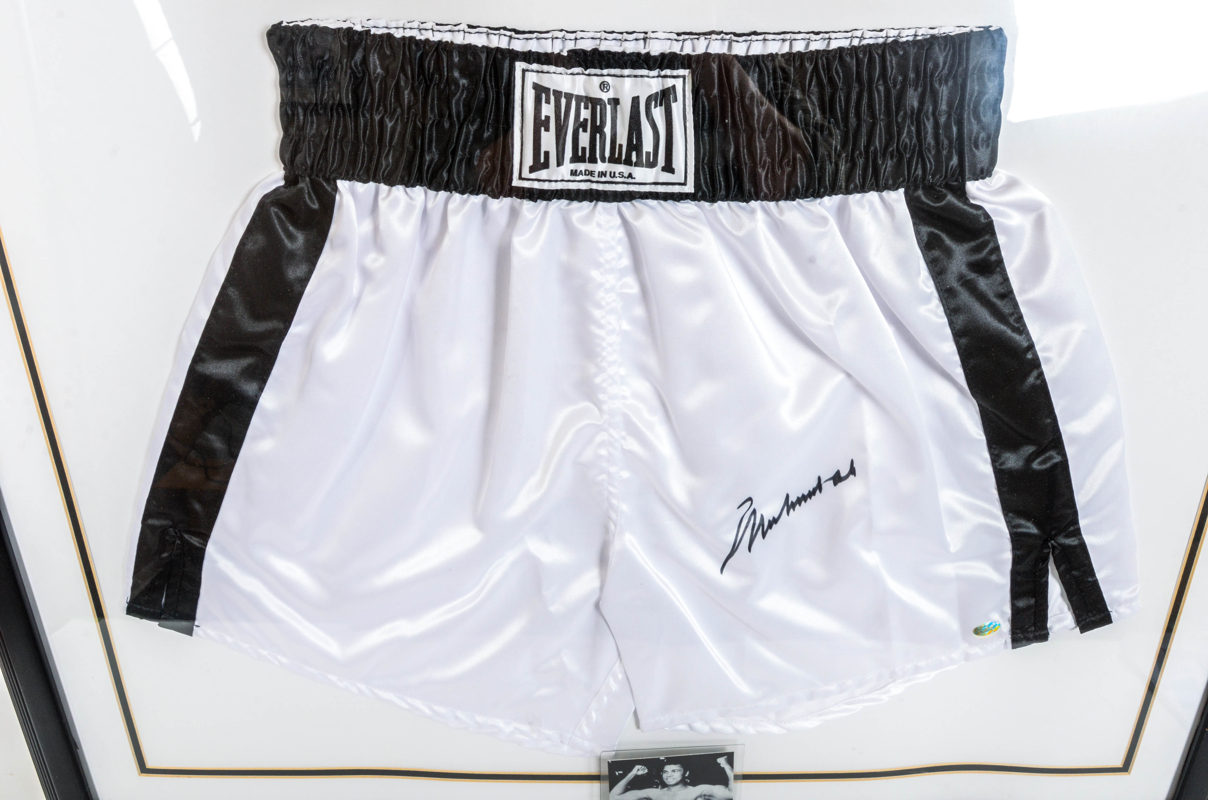 Autographed Muhammad Ali Everlast Boxing Shorts