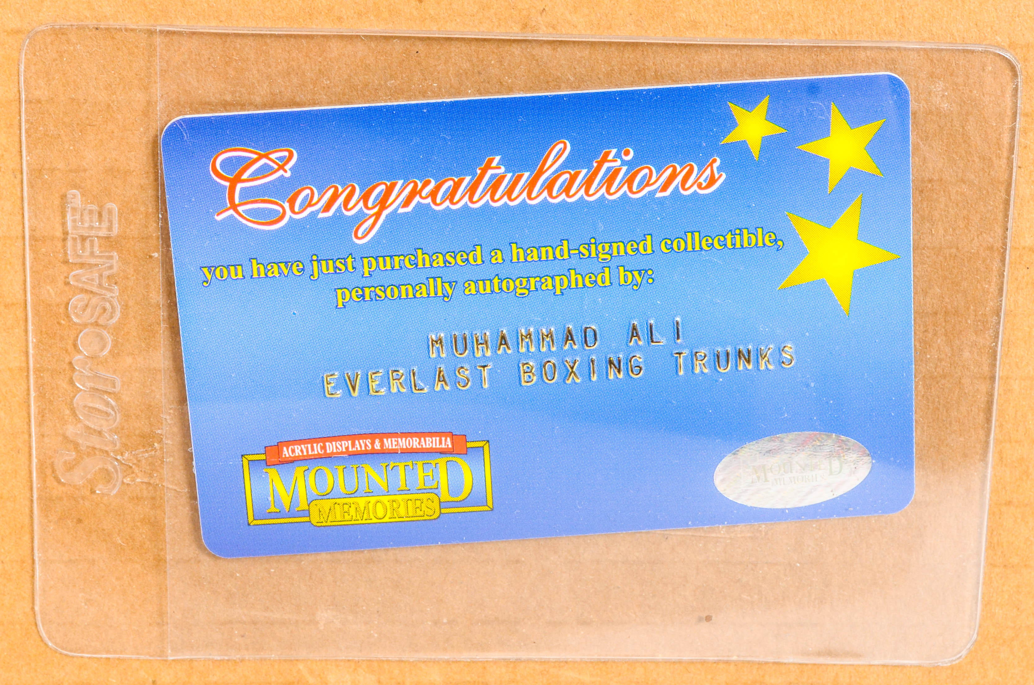 Autographed Muhammad Ali Everlast Boxing Shorts