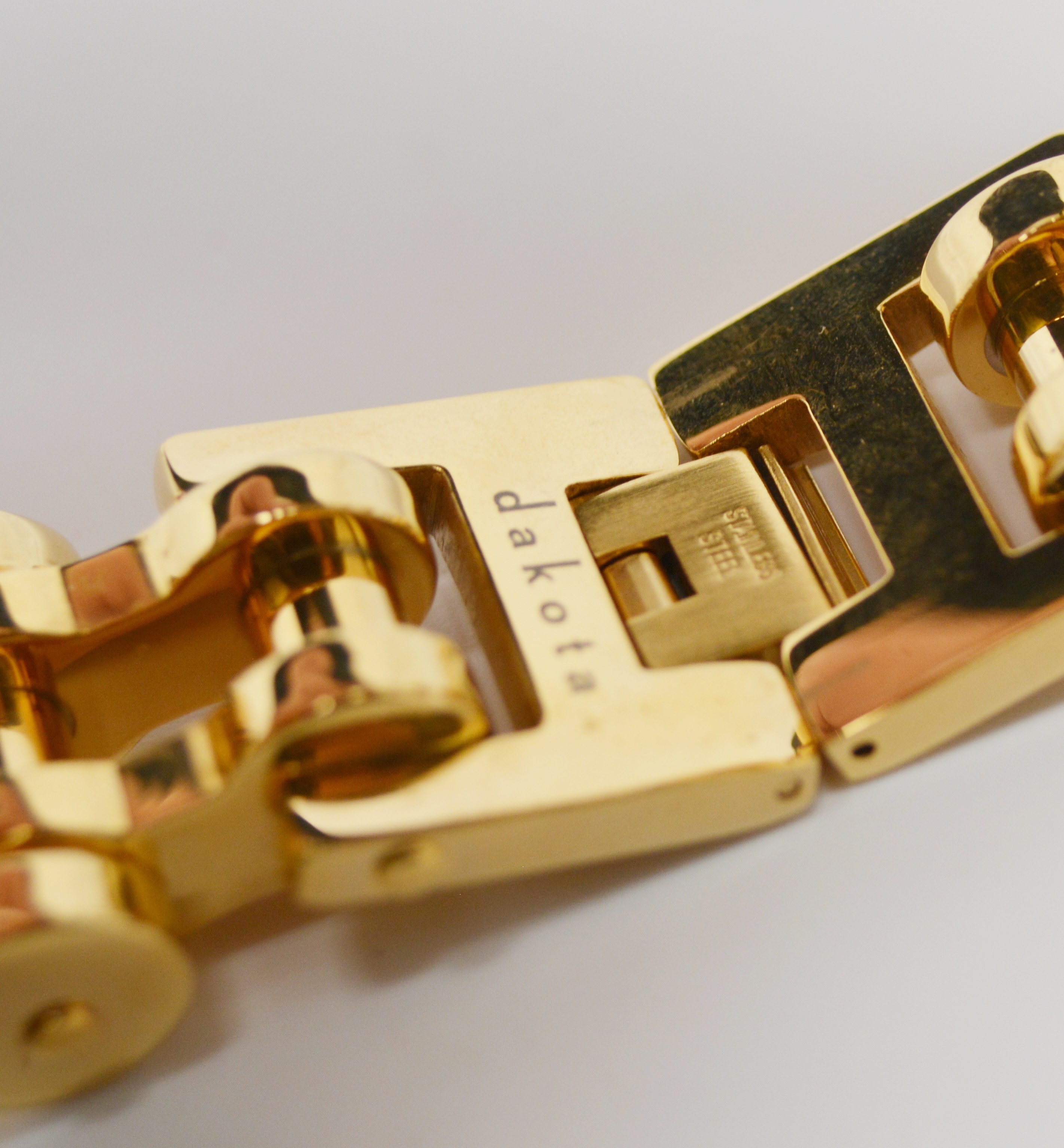 Two Stainless Steel Heavy Bicycle Chain Link Men's Bracelets by Dakota