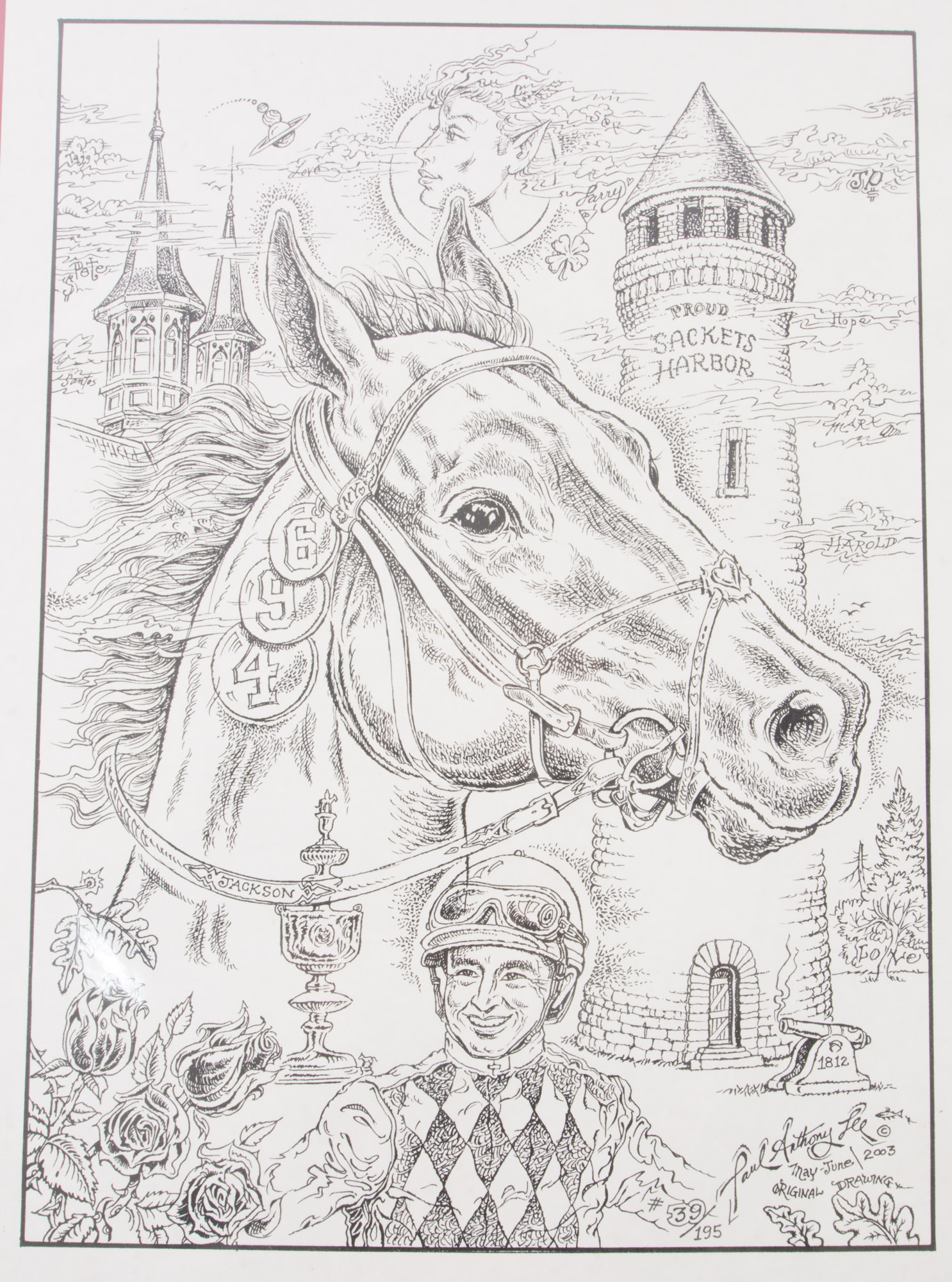 First Edition Quill Pre Drawing by Paul Anthony  Lee