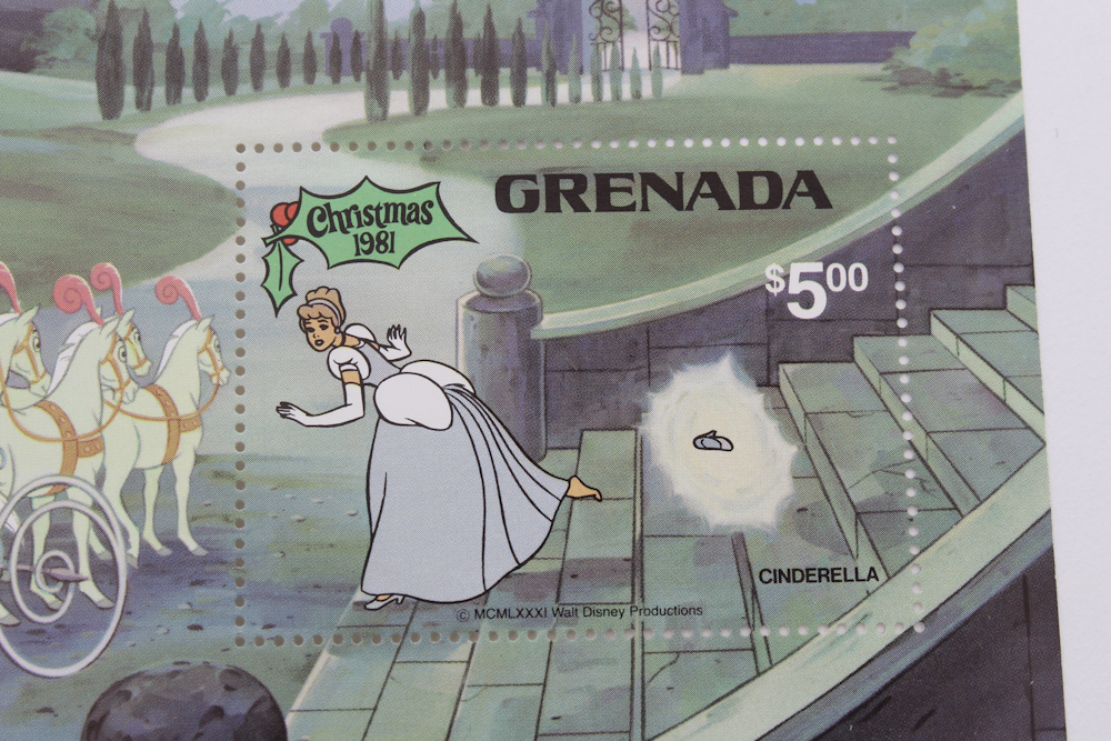 1981 Grenada Stamp from Disney's "Cinderella"