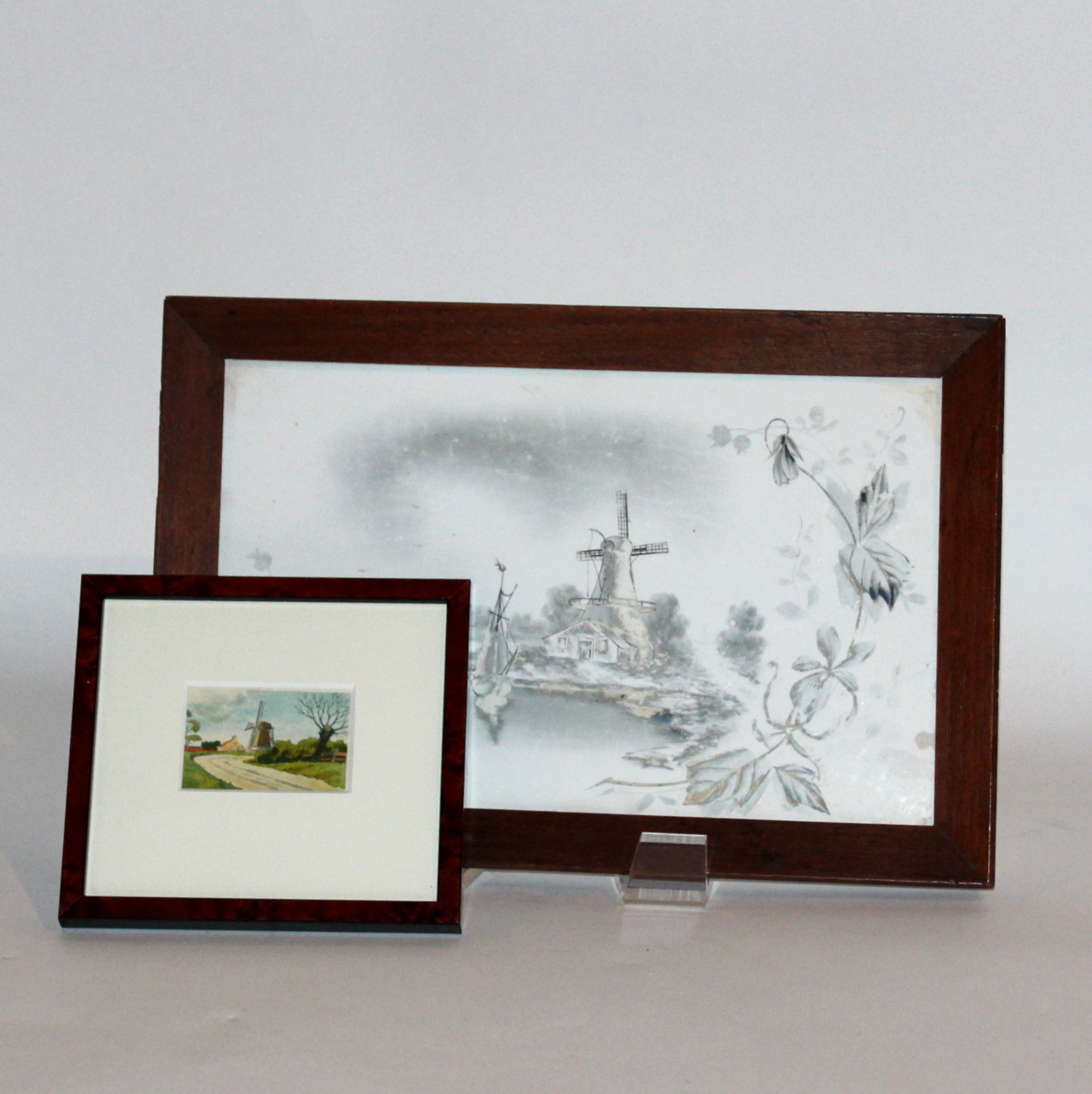 Framed Windmill Themed Art