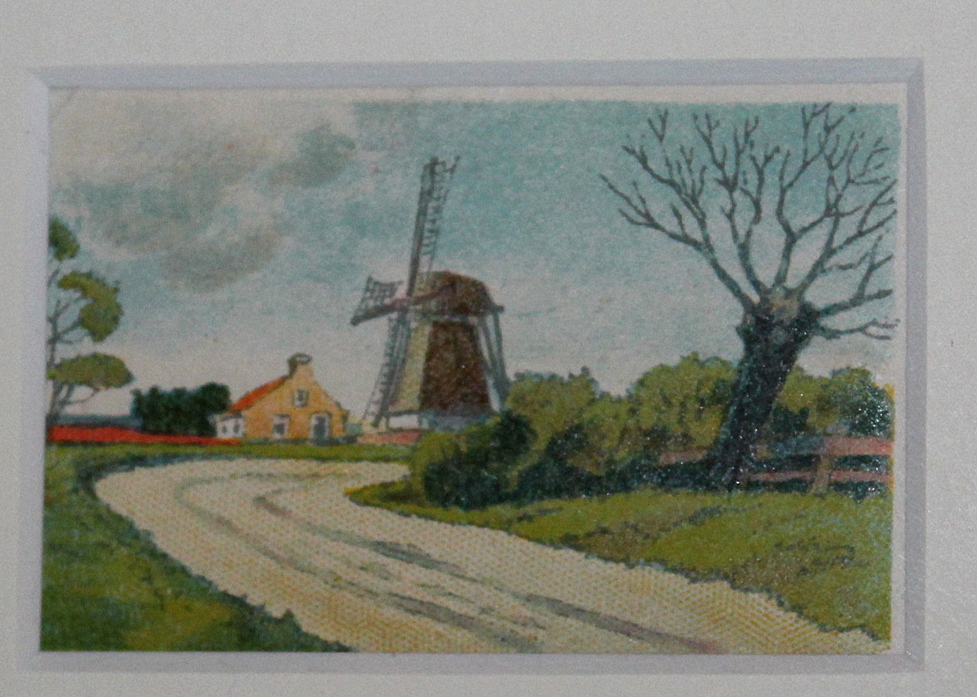 Framed Windmill Themed Art