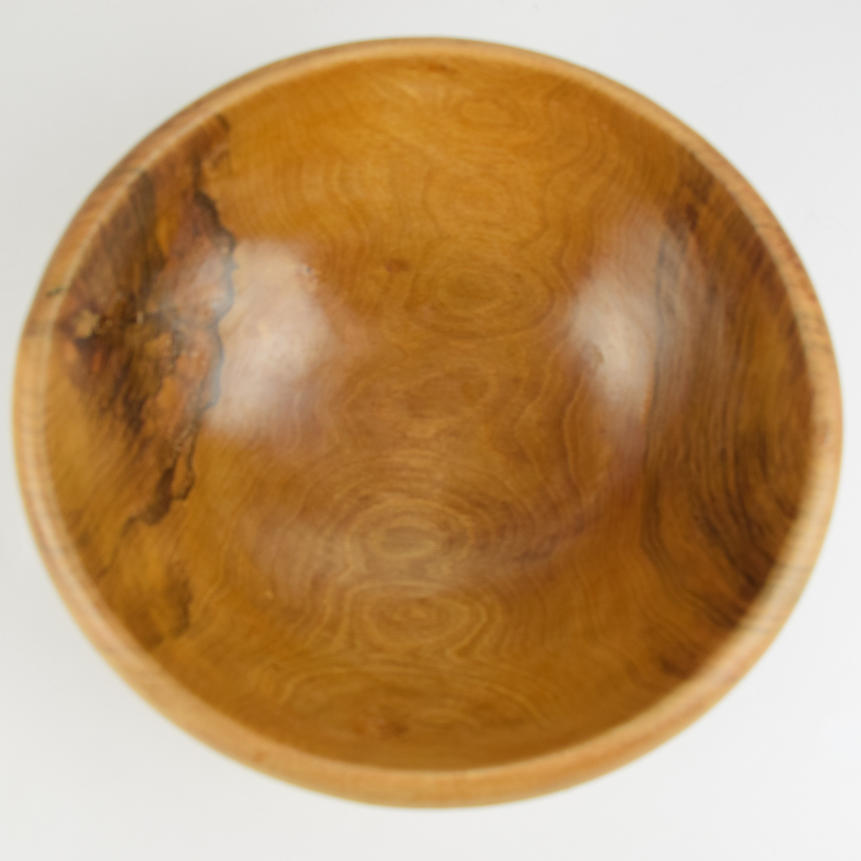 Stack of Six Wooden Bowls with Wood Graining