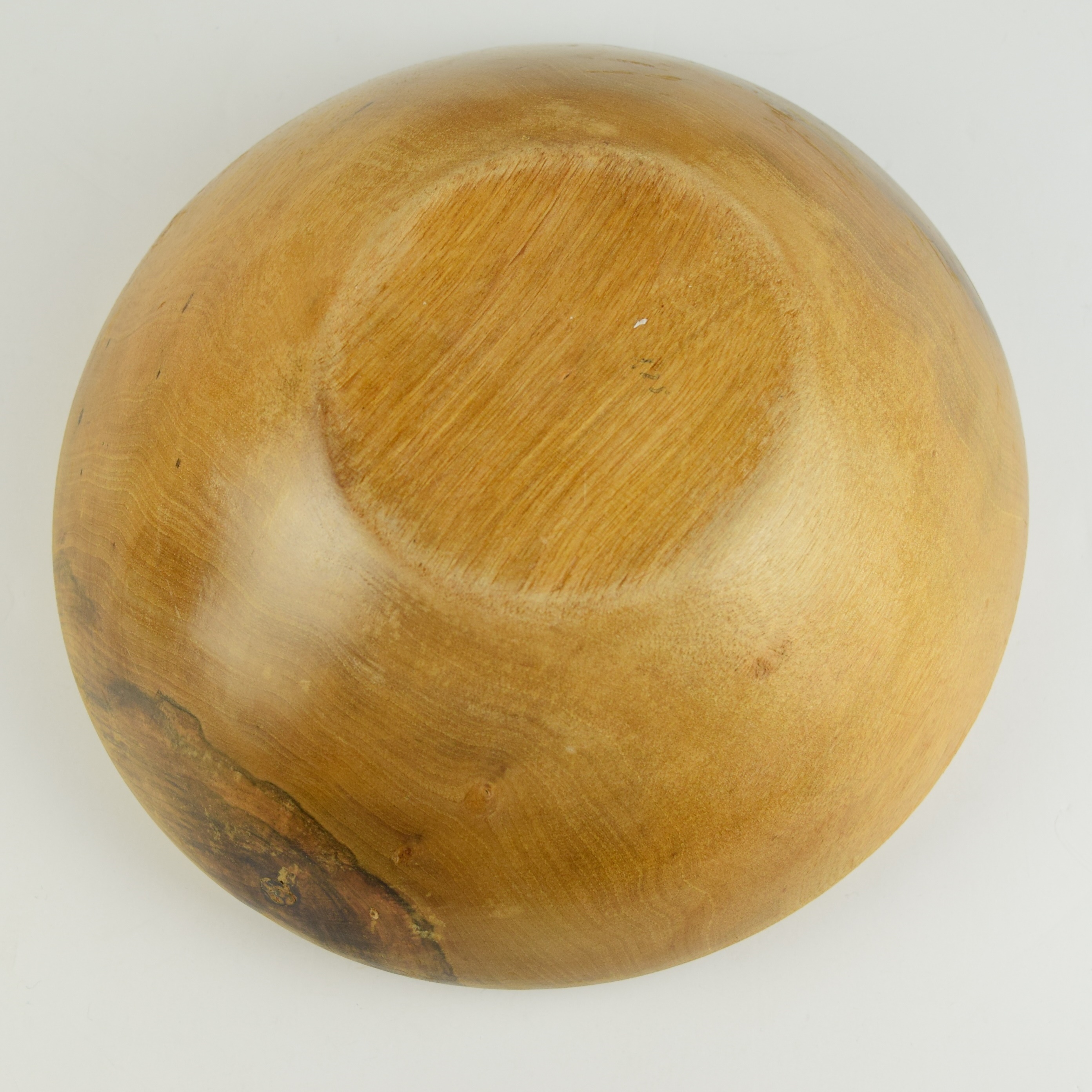 Stack of Six Wooden Bowls with Wood Graining