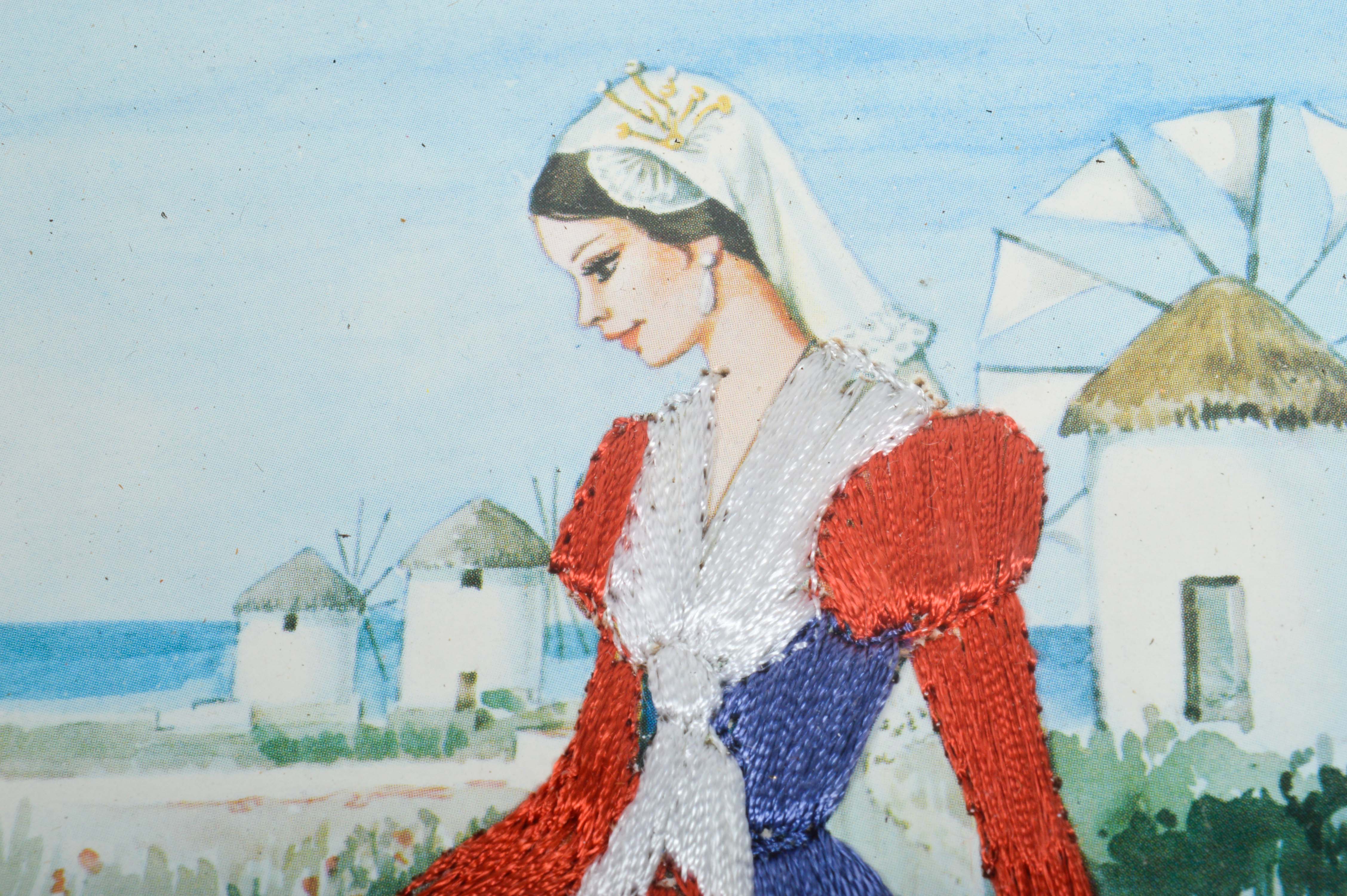 Pair of Vintage Greek Travel Art