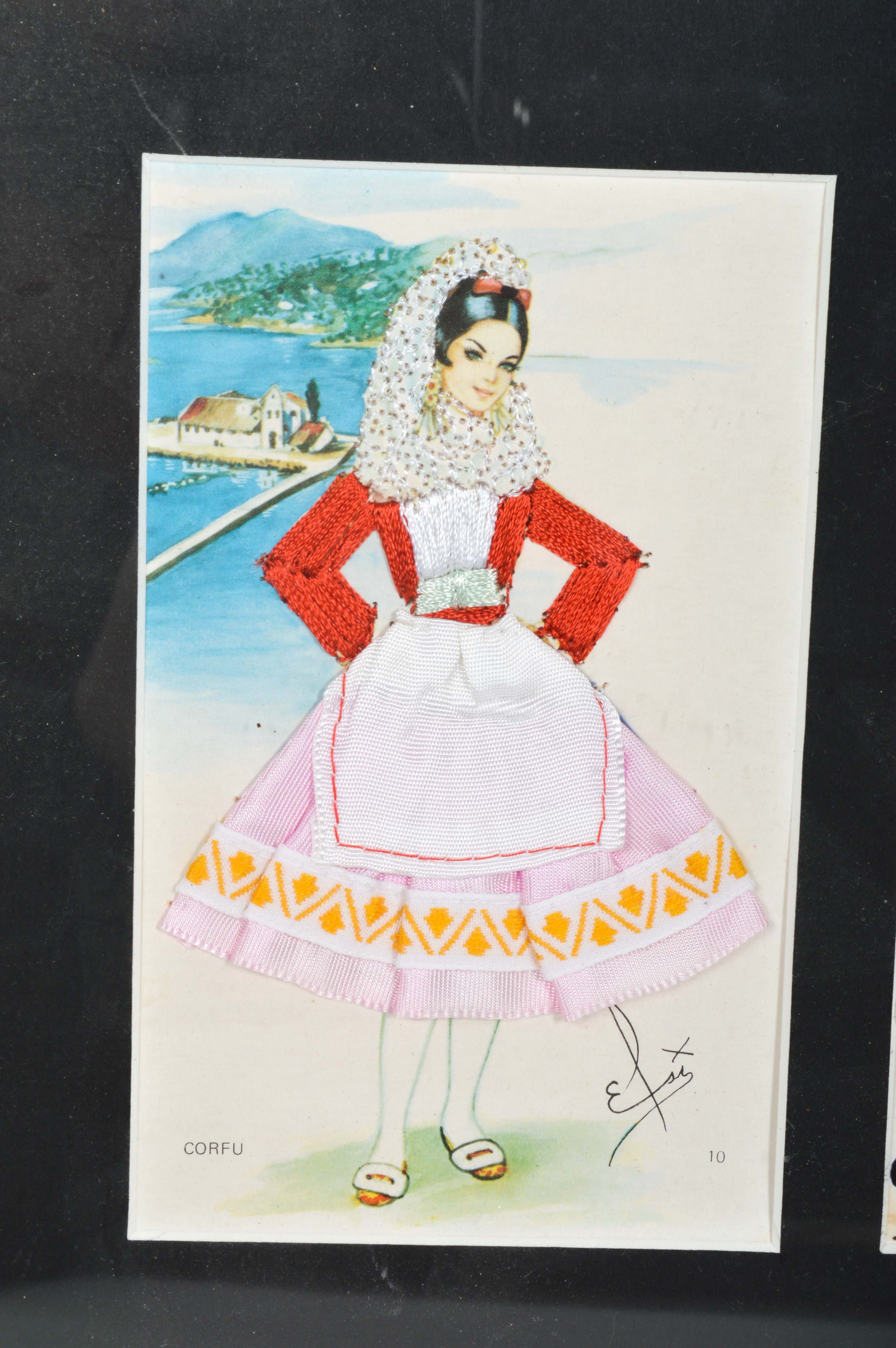 Pair of Vintage Greek Travel Art