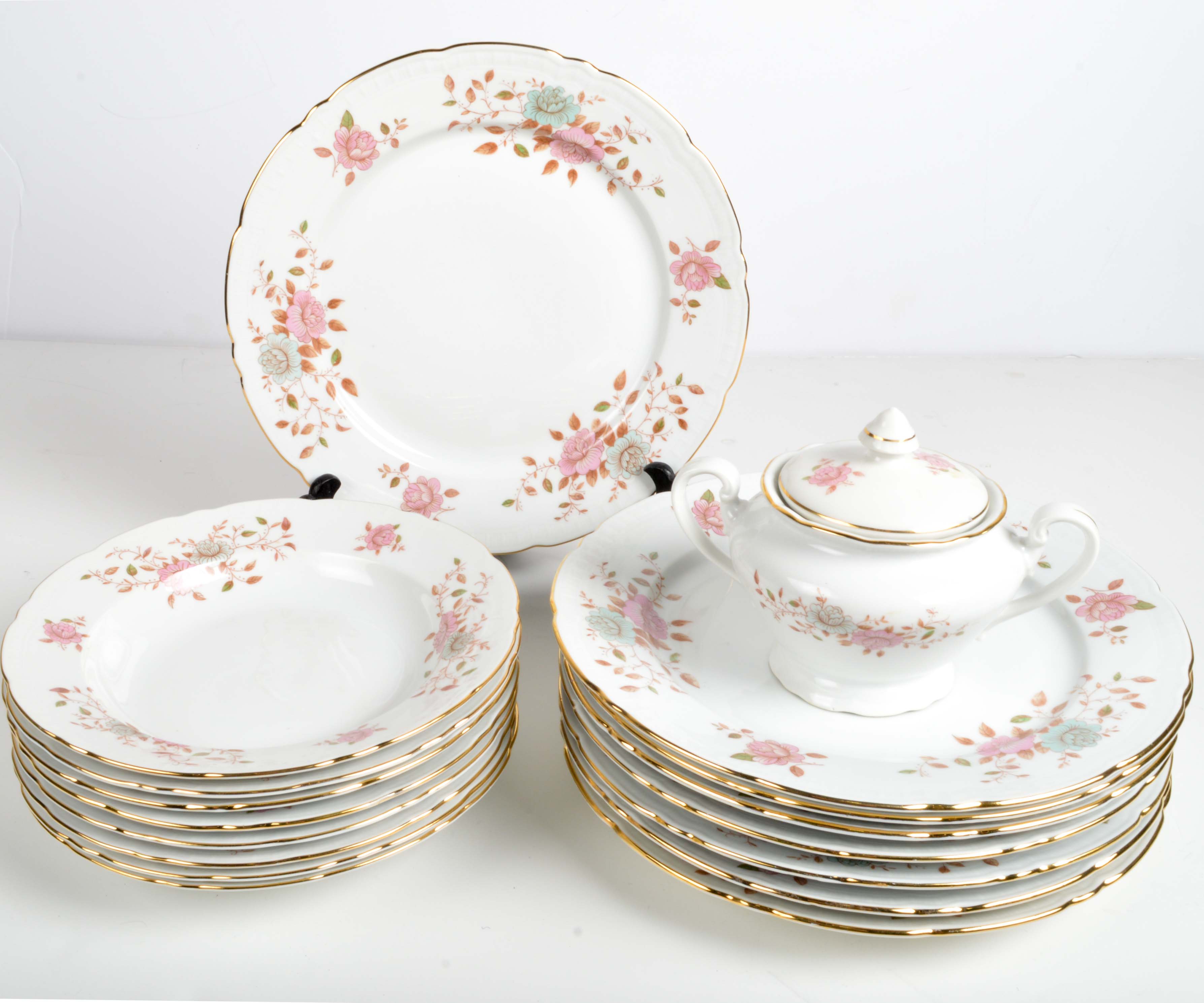 Czeck Bohemian "Roslynda" China Assortment