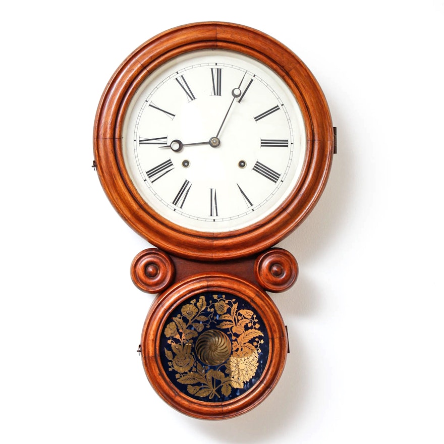 Antique Ingraham "Ionic" Wall Clock