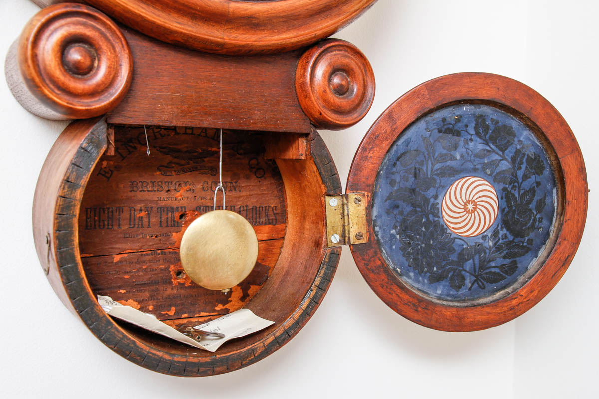 Antique Ingraham "Ionic" Wall Clock