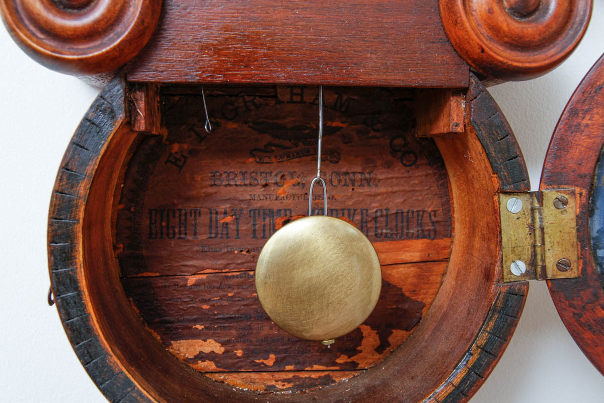 Antique Ingraham "Ionic" Wall Clock