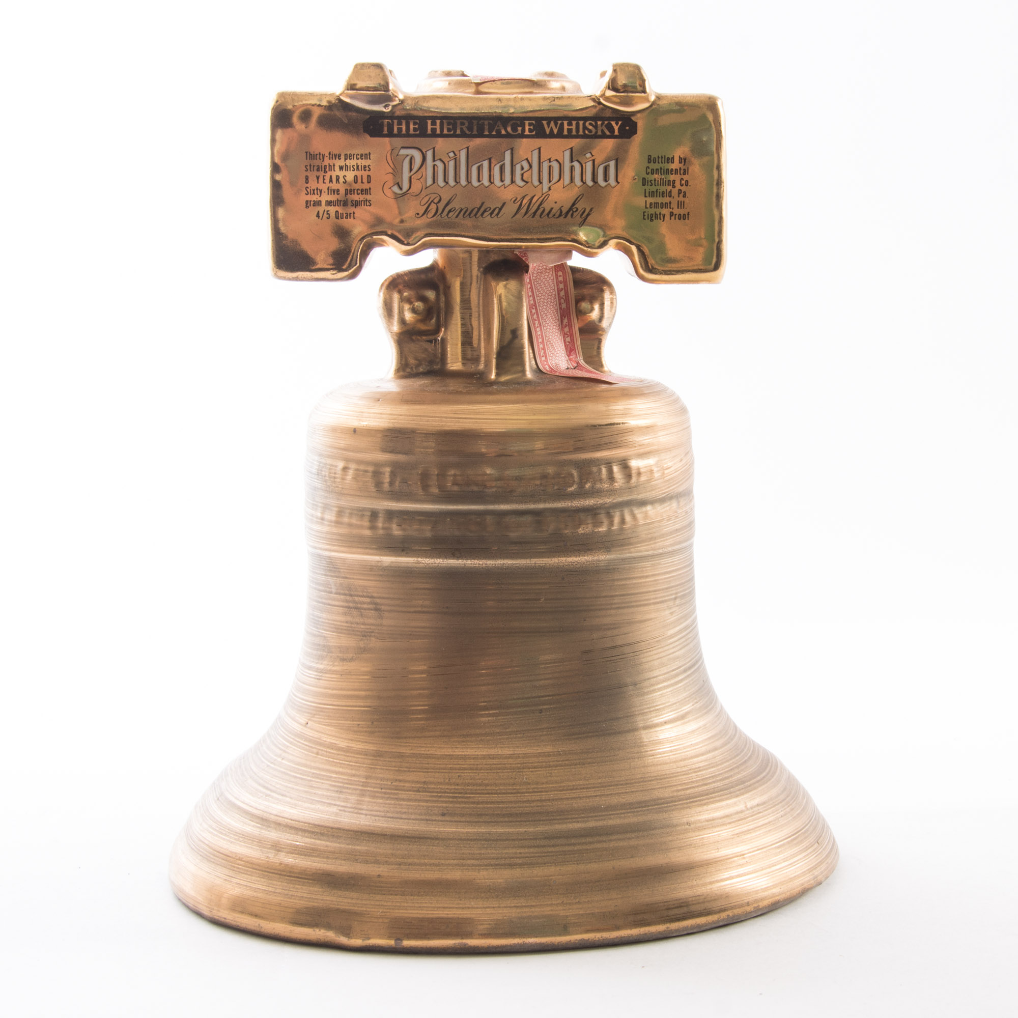 Vintage Philadelphia Whiskey Liberty Bell Bottle