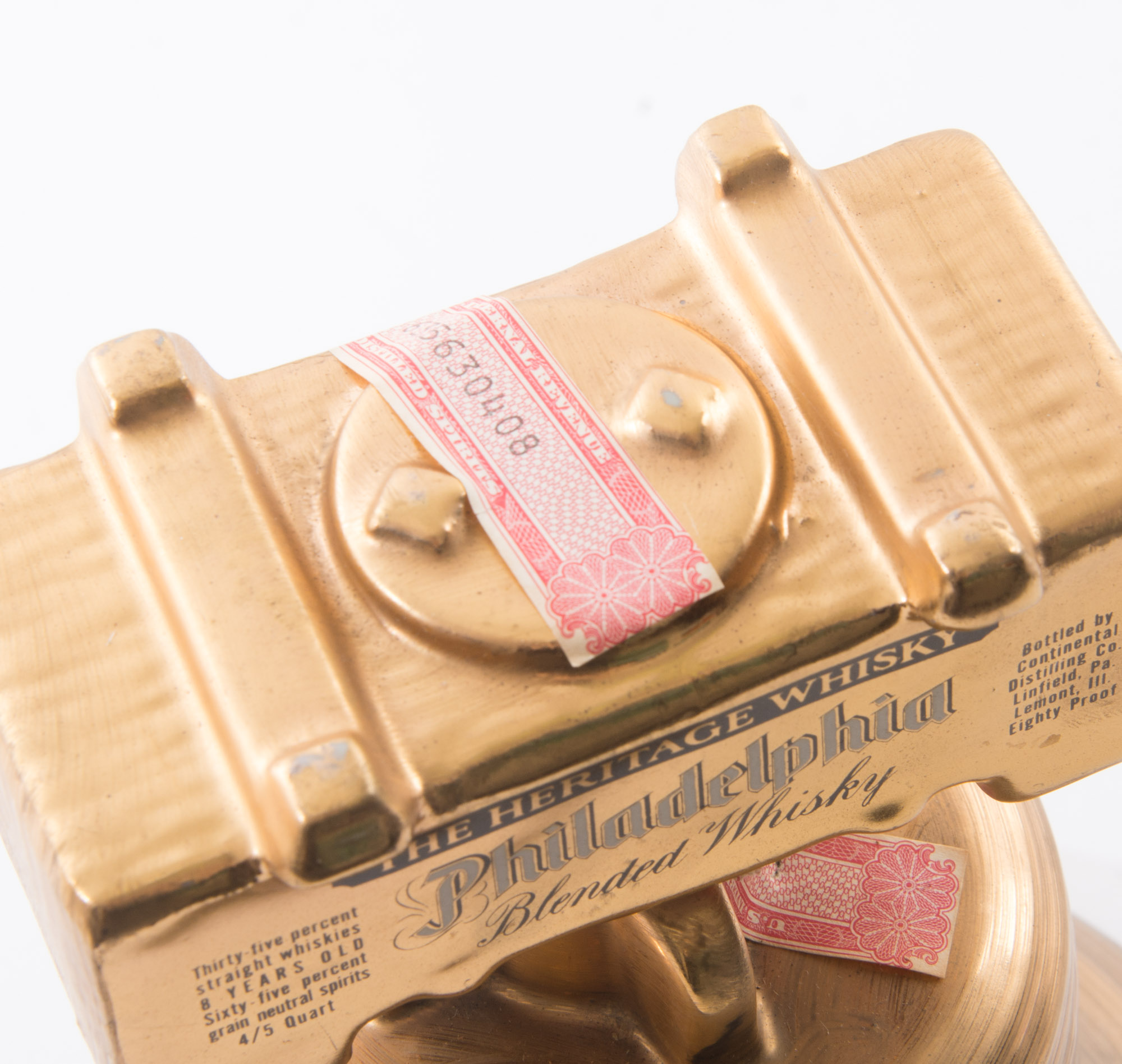 Vintage Philadelphia Whiskey Liberty Bell Bottle