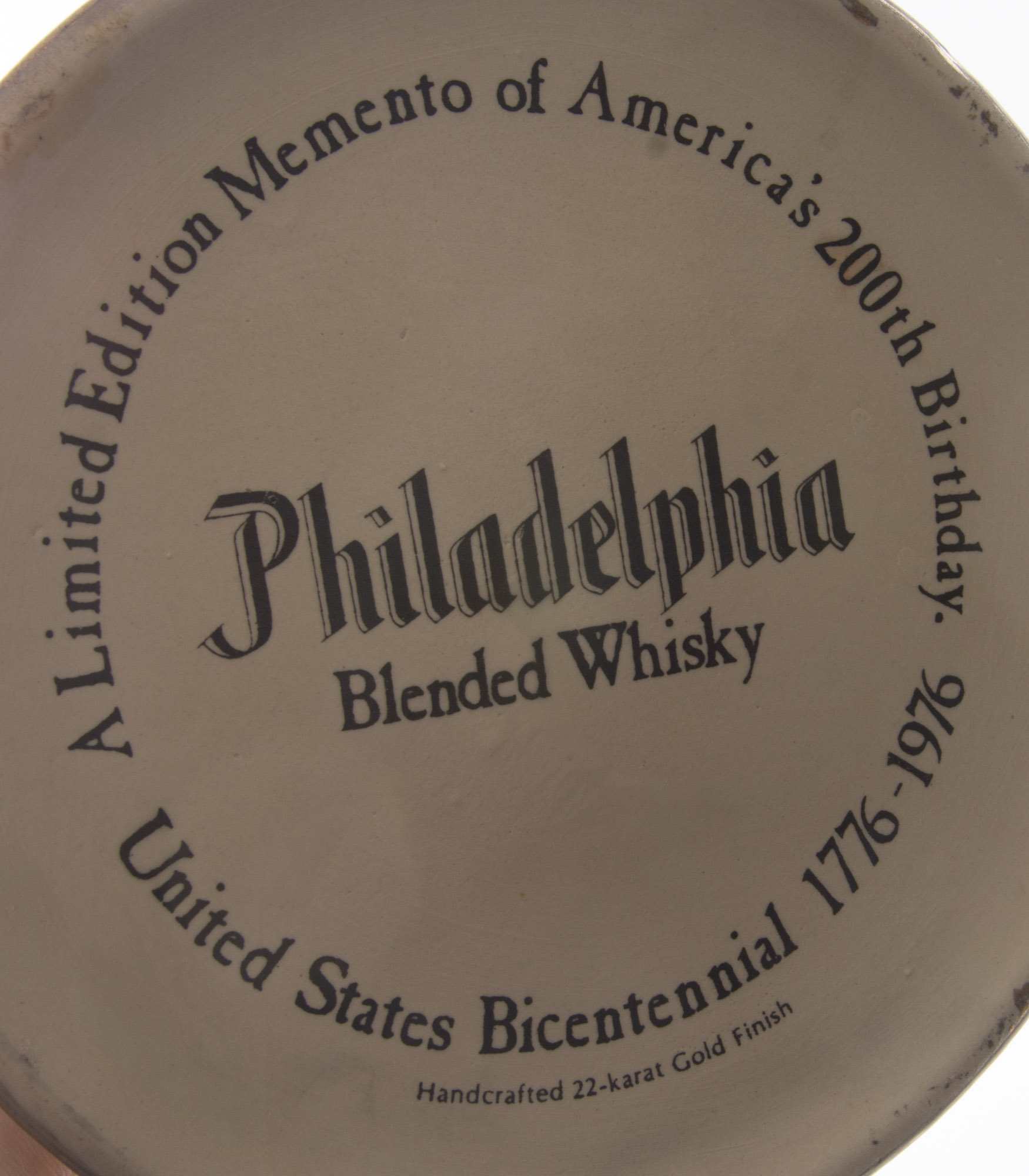 Vintage Philadelphia Whiskey Liberty Bell Bottle