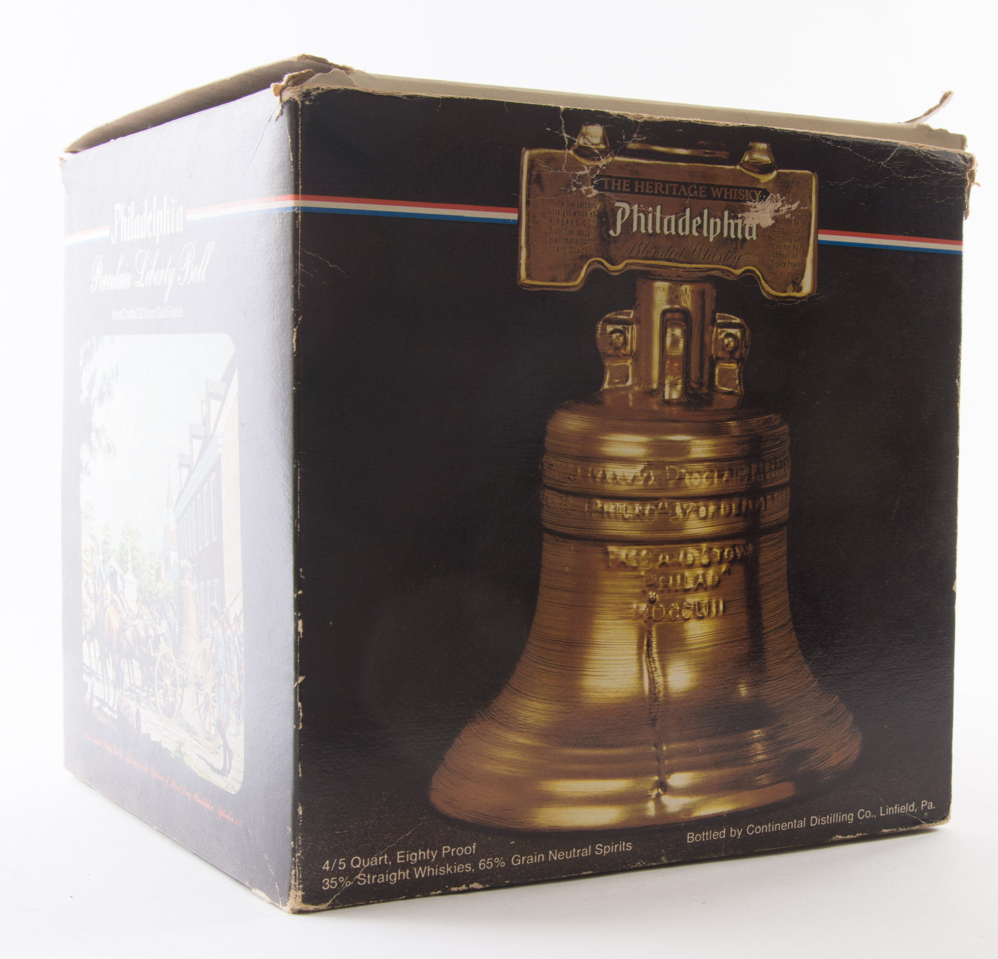 Vintage Philadelphia Whiskey Liberty Bell Bottle