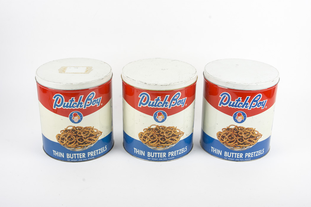 Vintage Pretzel Tins
