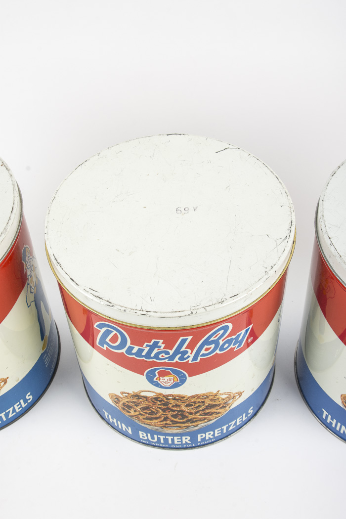 Vintage Pretzel Tins