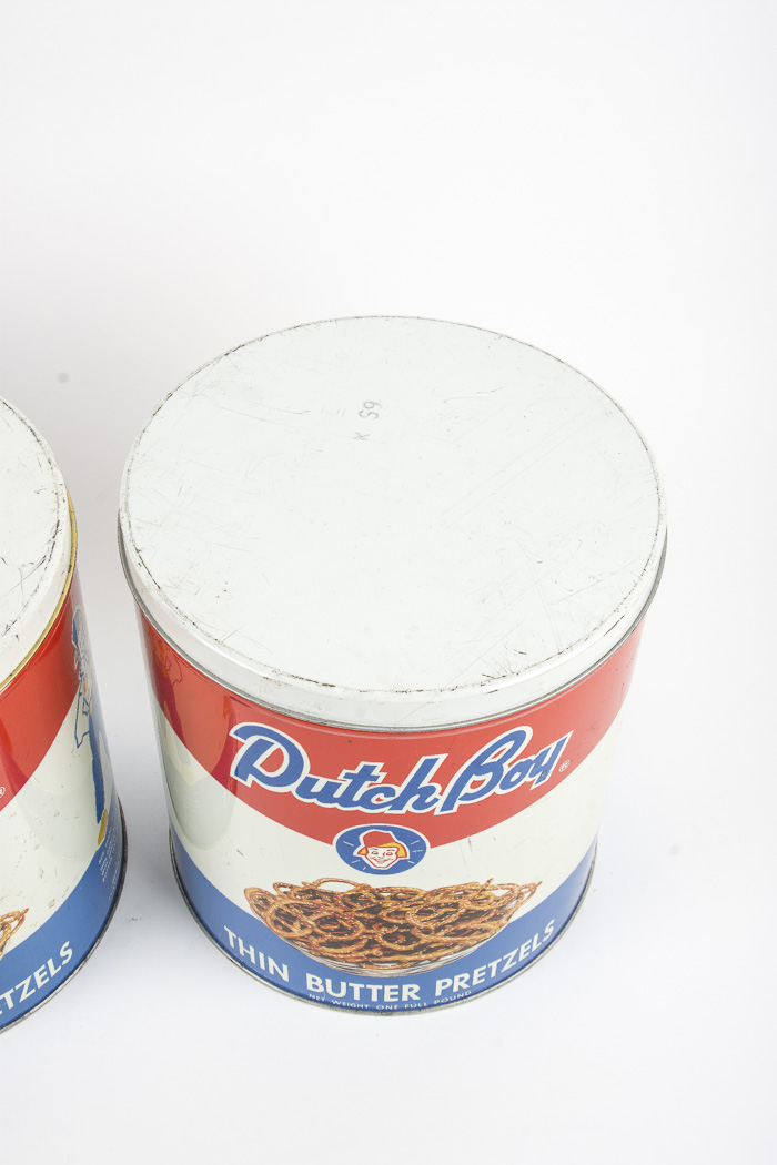 Vintage Pretzel Tins