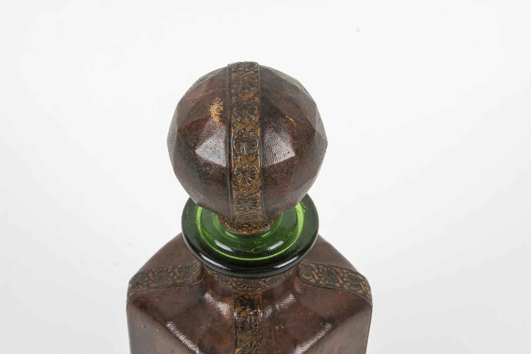 Vintage Leather-bound Decanter