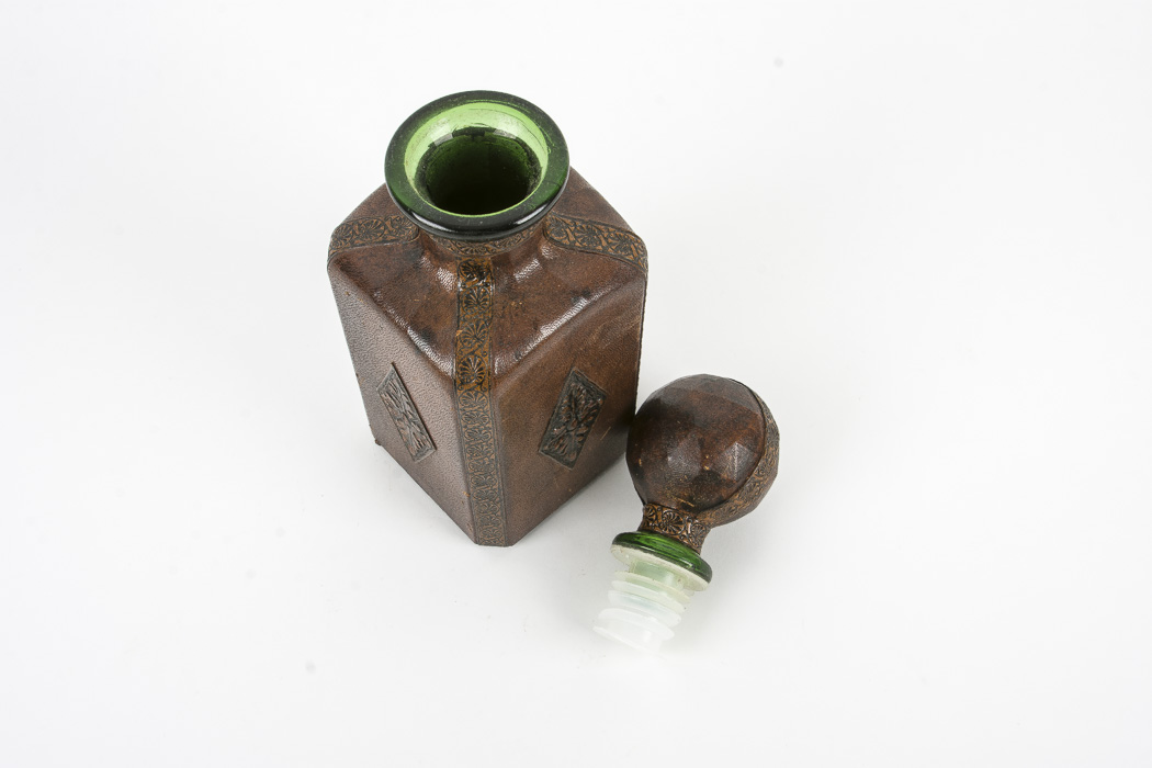 Vintage Leather-bound Decanter