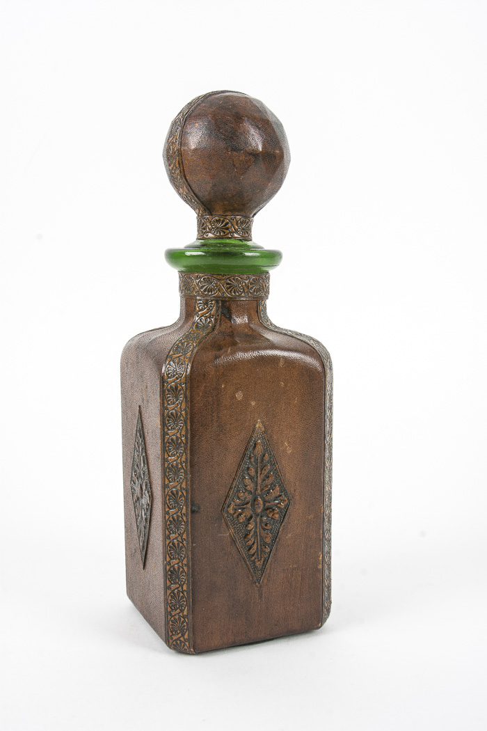 Vintage Leather-bound Decanter
