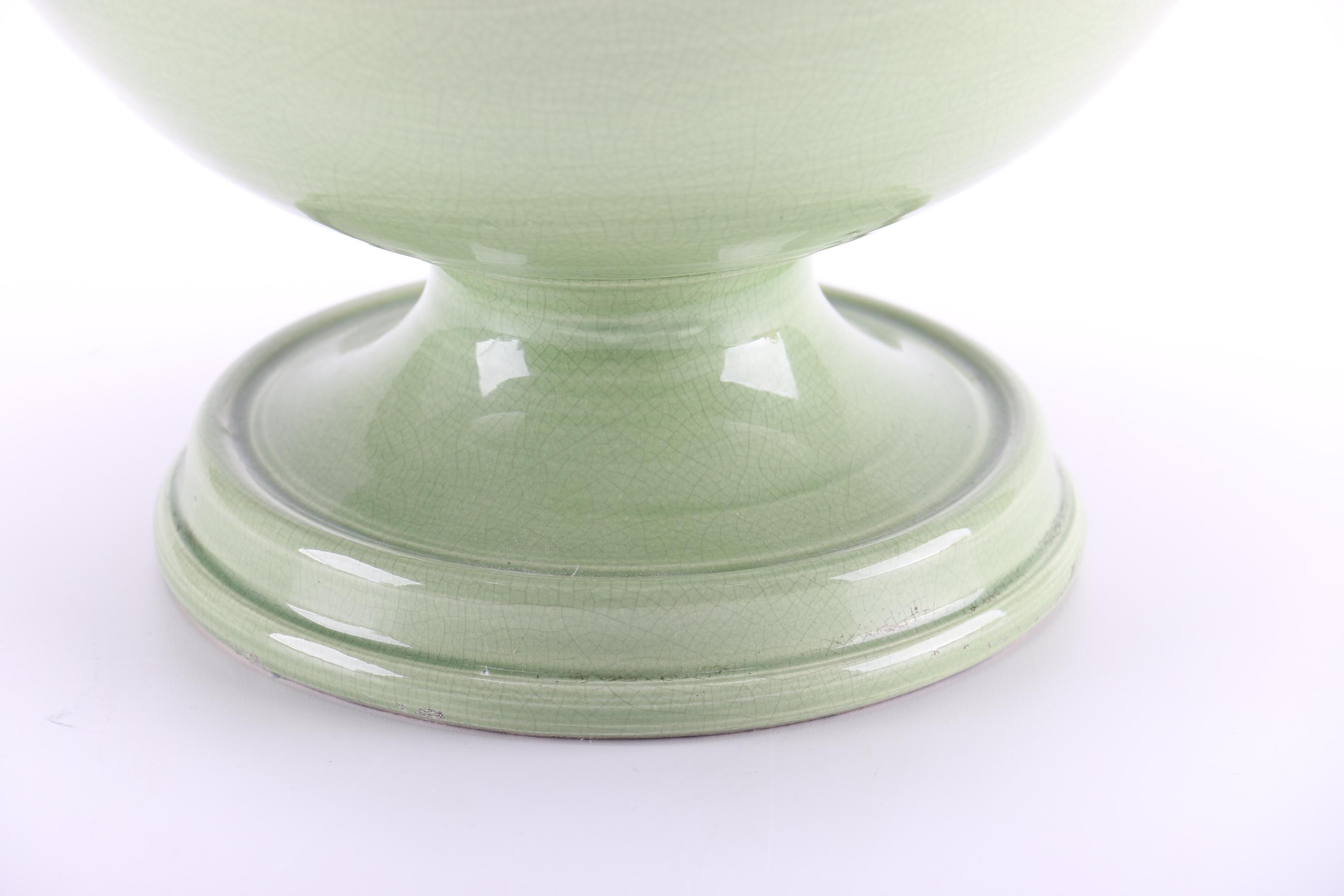 Leona Italian Handmade Green Urn