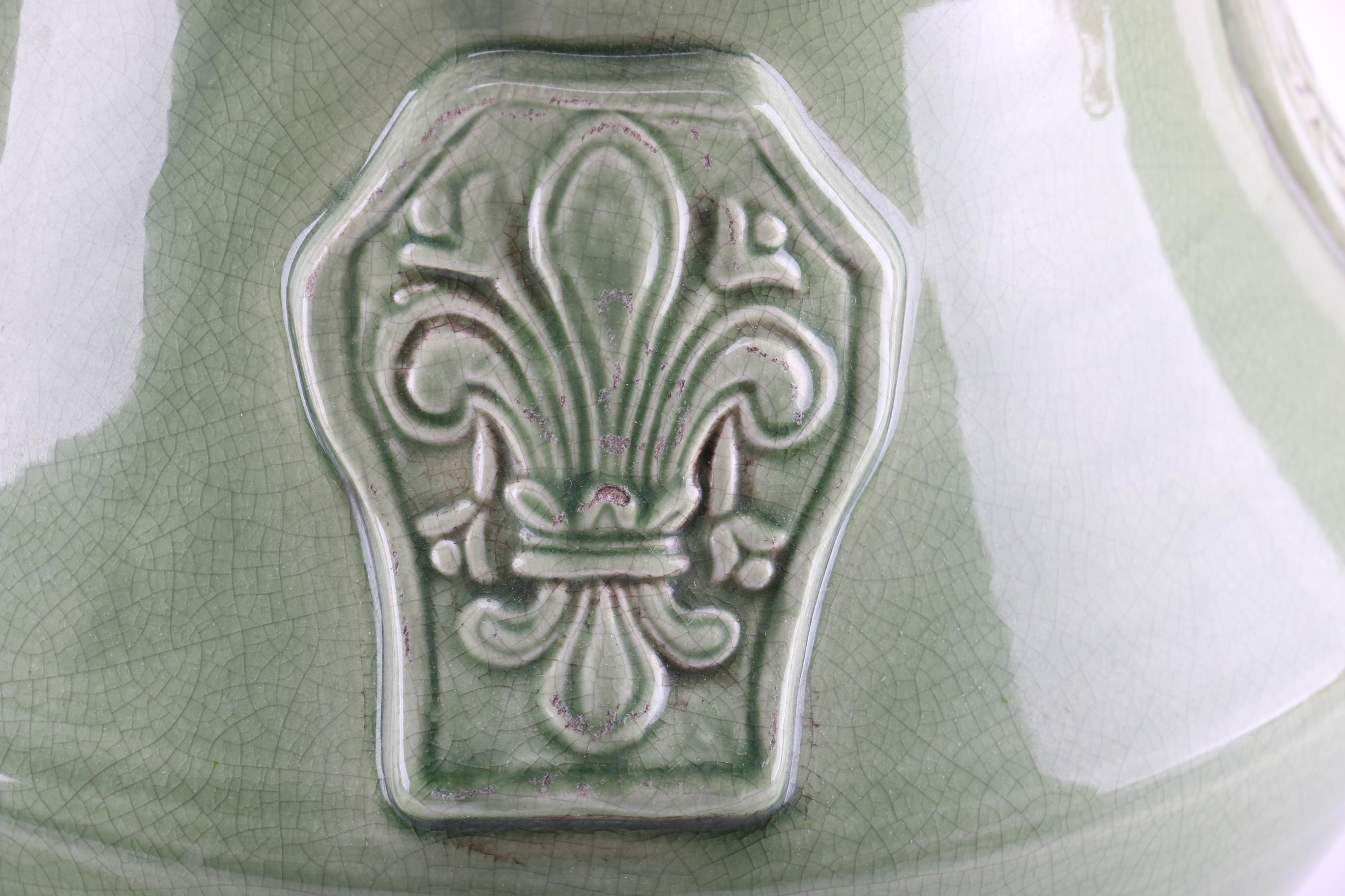 Leona Italian Handmade Green Urn