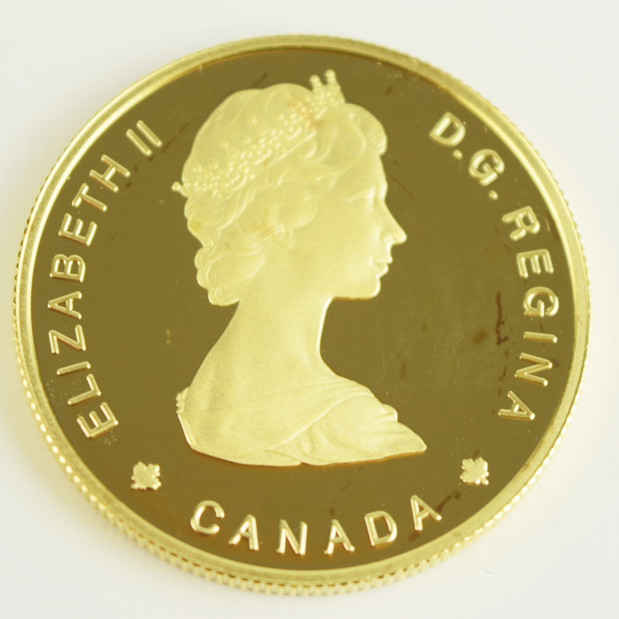 1985 Royal Canadian Mint $100 22K Gold National Parks Proof Coin