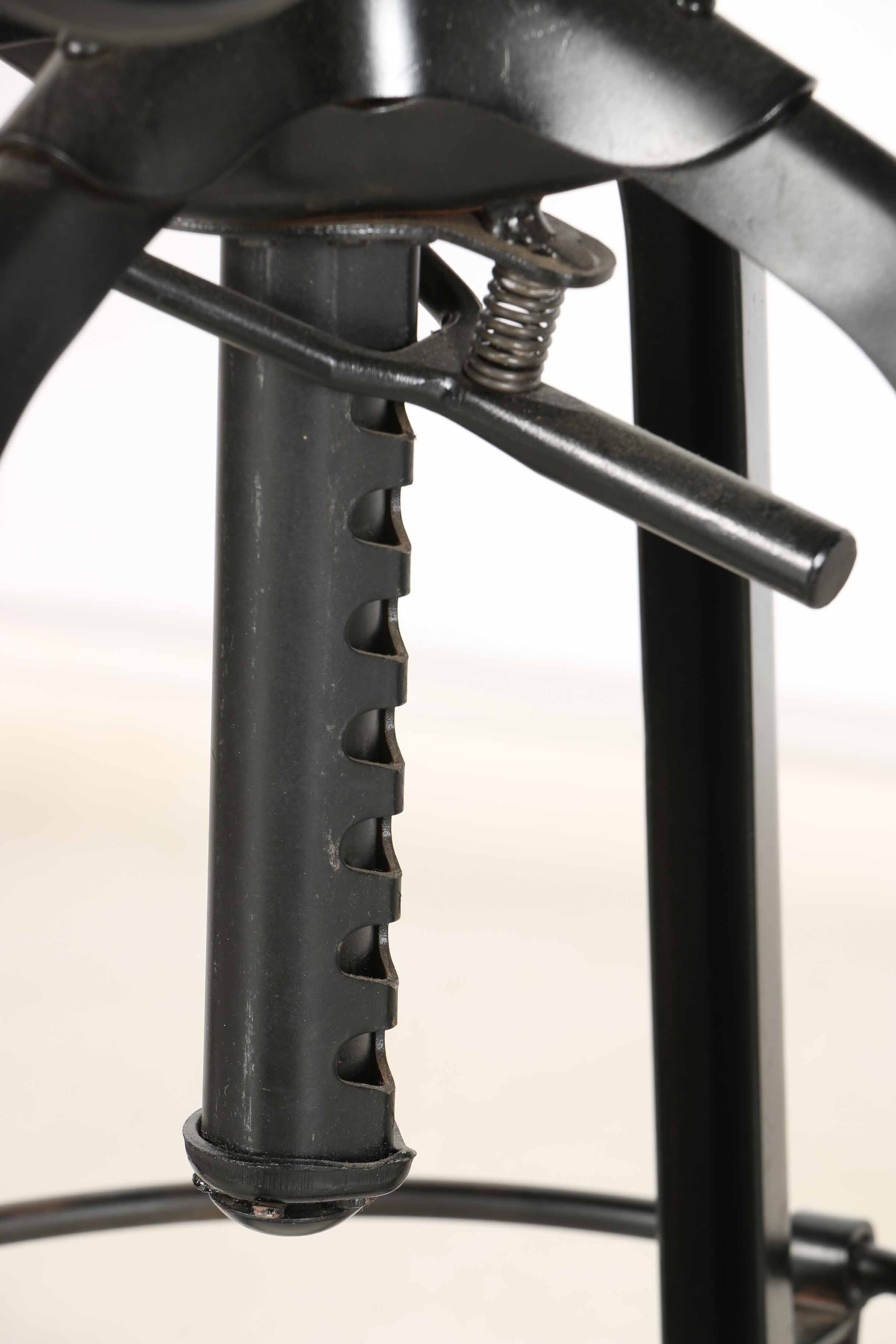 Black Toledo Style Metal Bar Stools from Restoration Hardware