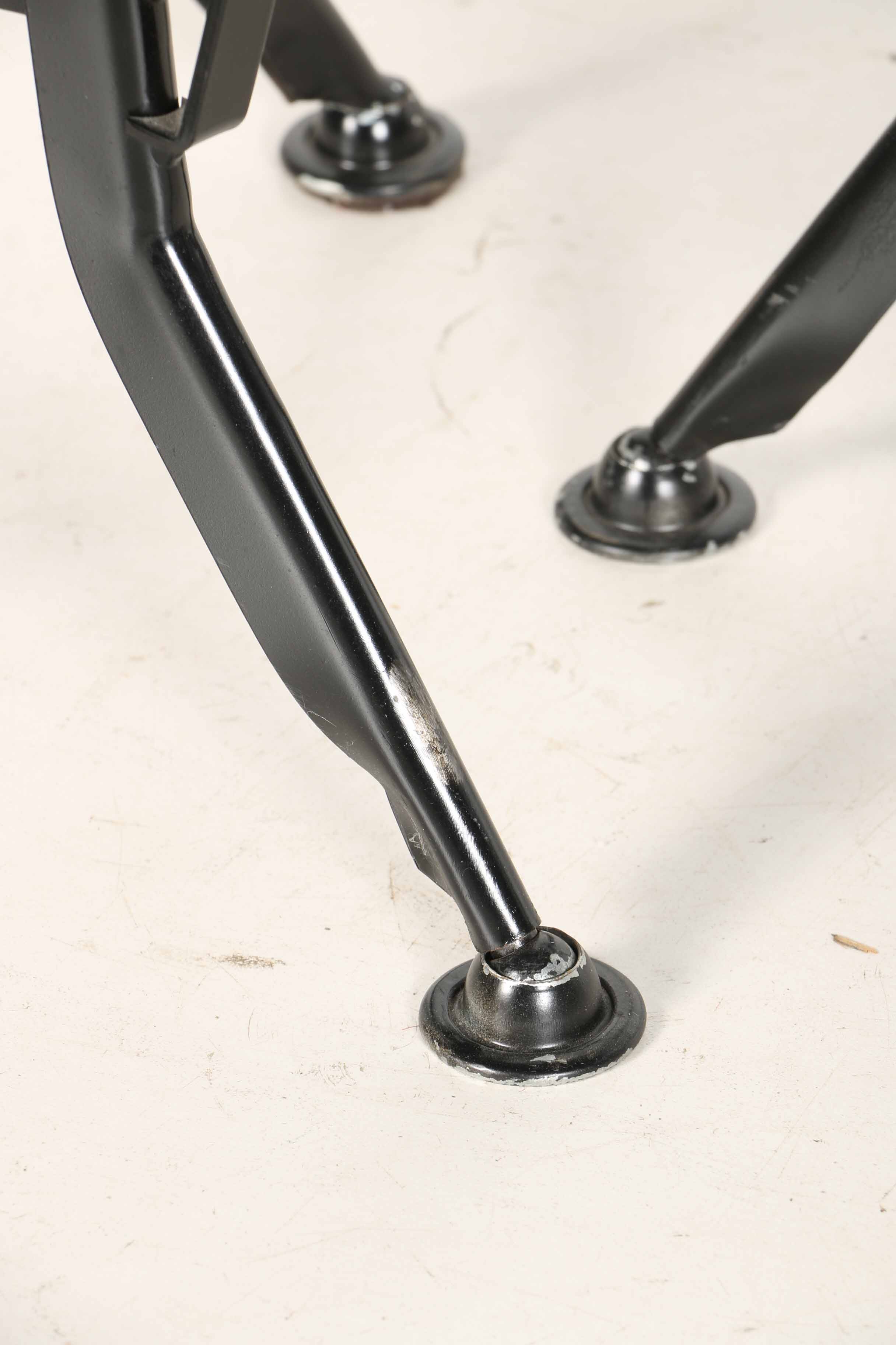 Black Toledo Style Metal Bar Stools from Restoration Hardware