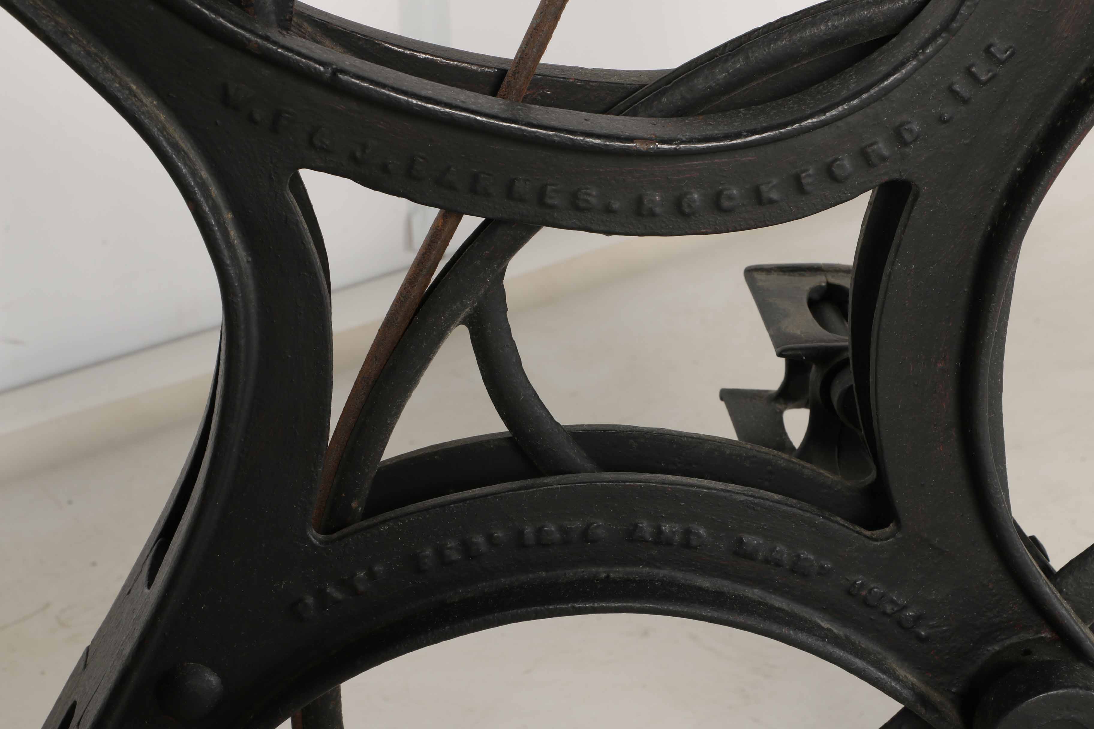 Antique Barnes Velocipede Saw