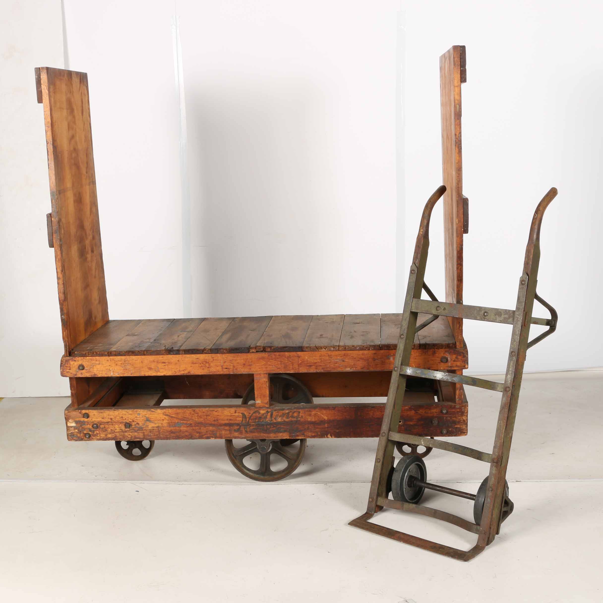 Vintage Nutting Co. Cart with Moving Dolly