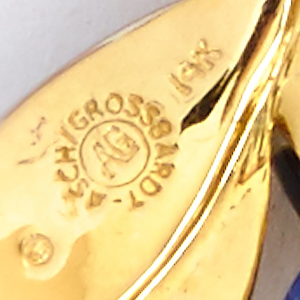 Asch Grossbardt Cabochon Gemstone Bee Brooch