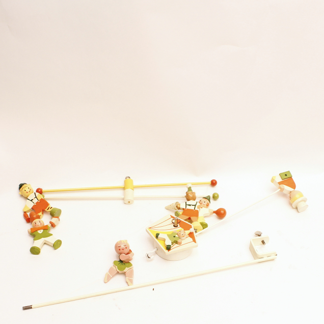 Vintage Hand-Painted IRMI Nursery Mobile
