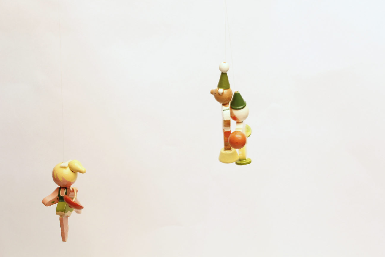 Vintage Hand-Painted IRMI Nursery Mobile