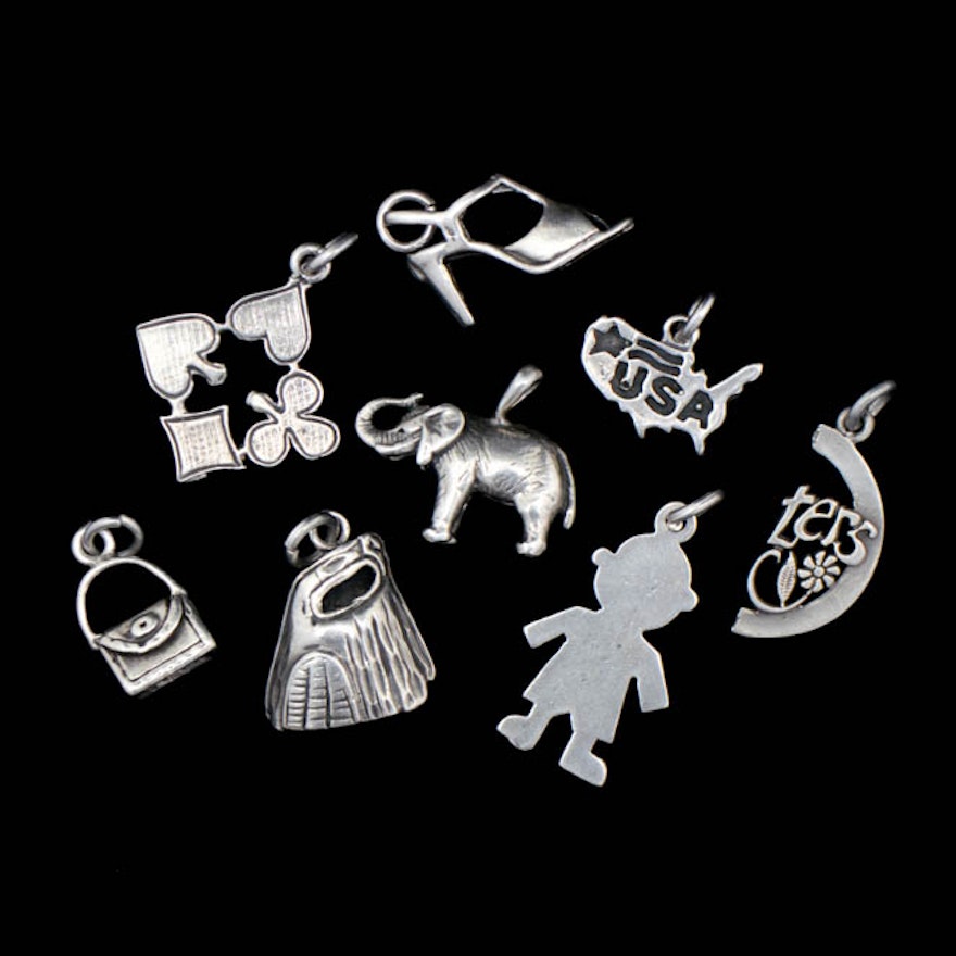 Assortment of Sterling Silver Charms