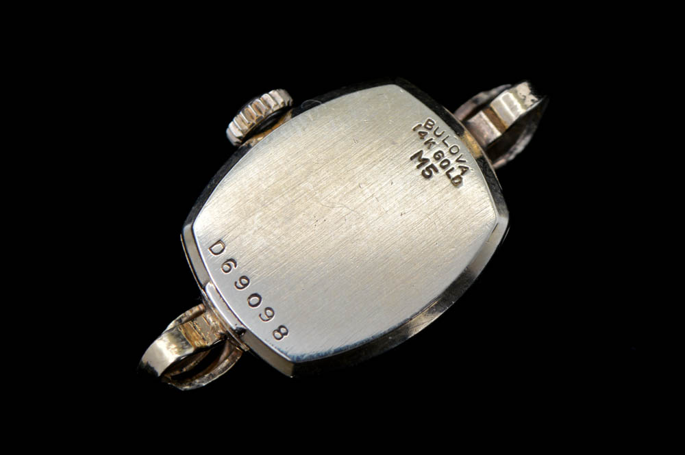 Vintage 14K Yellow Gold Bulova Watch Movement