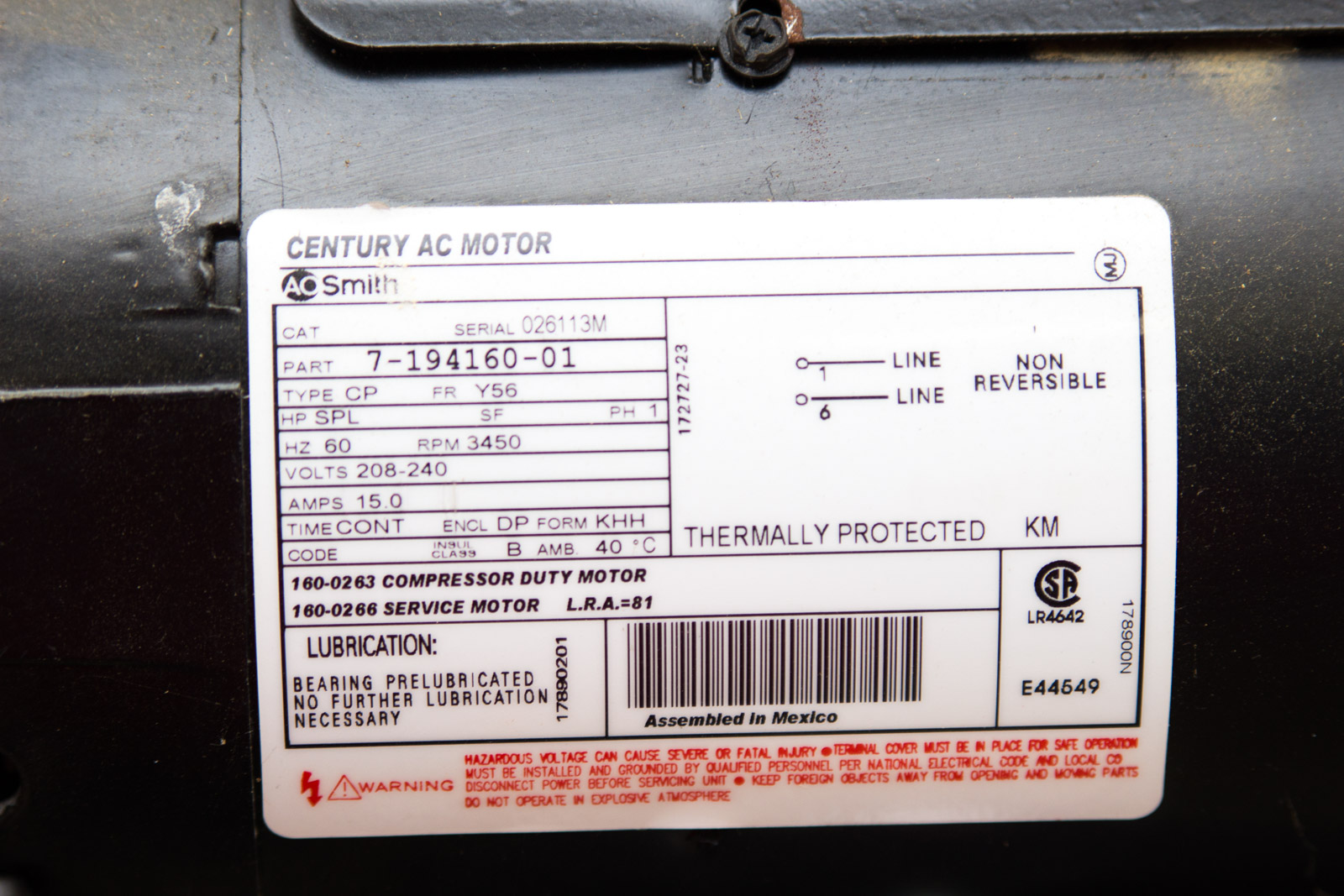 Kobalt 60 Gallon 3.7 HP Air Compressor