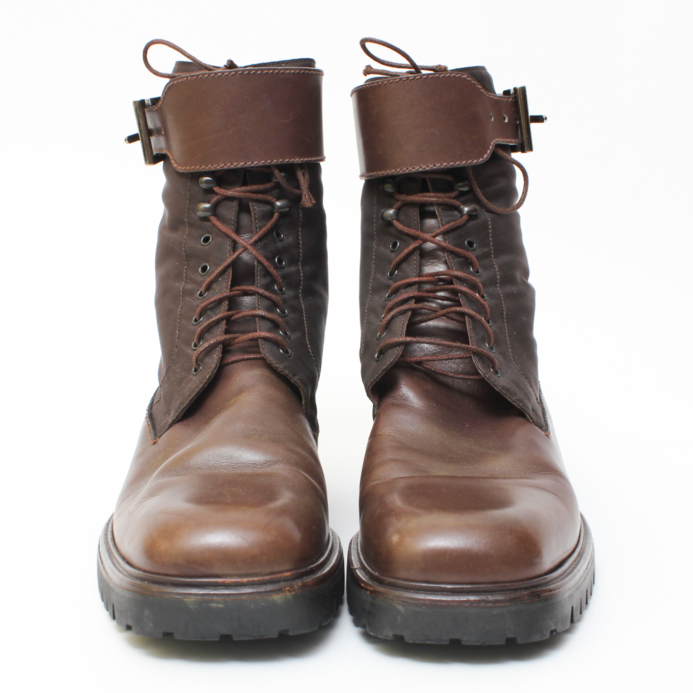 Women's Prada Milano Brown Leather Ankle Boots