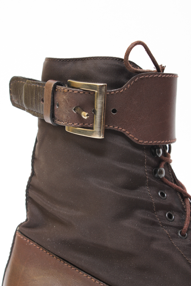 Women's Prada Milano Brown Leather Ankle Boots