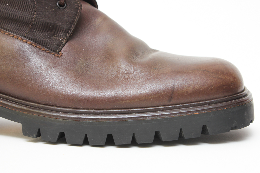 Women's Prada Milano Brown Leather Ankle Boots