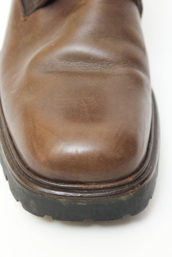 Women's Prada Milano Brown Leather Ankle Boots