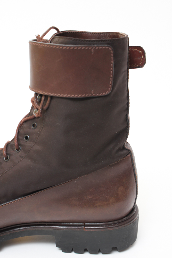 Women's Prada Milano Brown Leather Ankle Boots